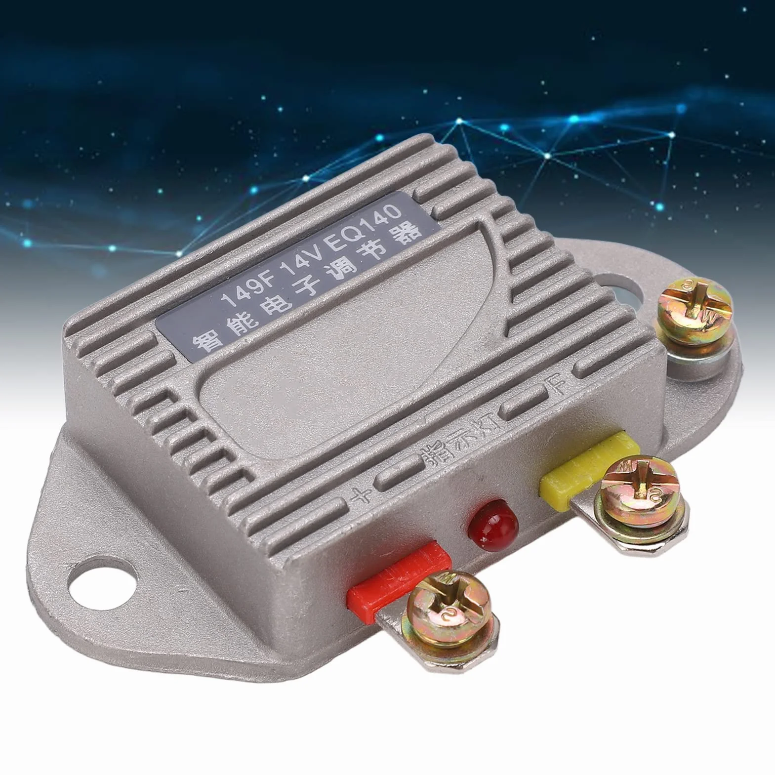 Regulator Napięcia Samochodowy 14V Uniwersalny Elektroniczny z Stopu Aluminium do Generatorów Samochodowych dla Ciężarówek i Autoservisów
