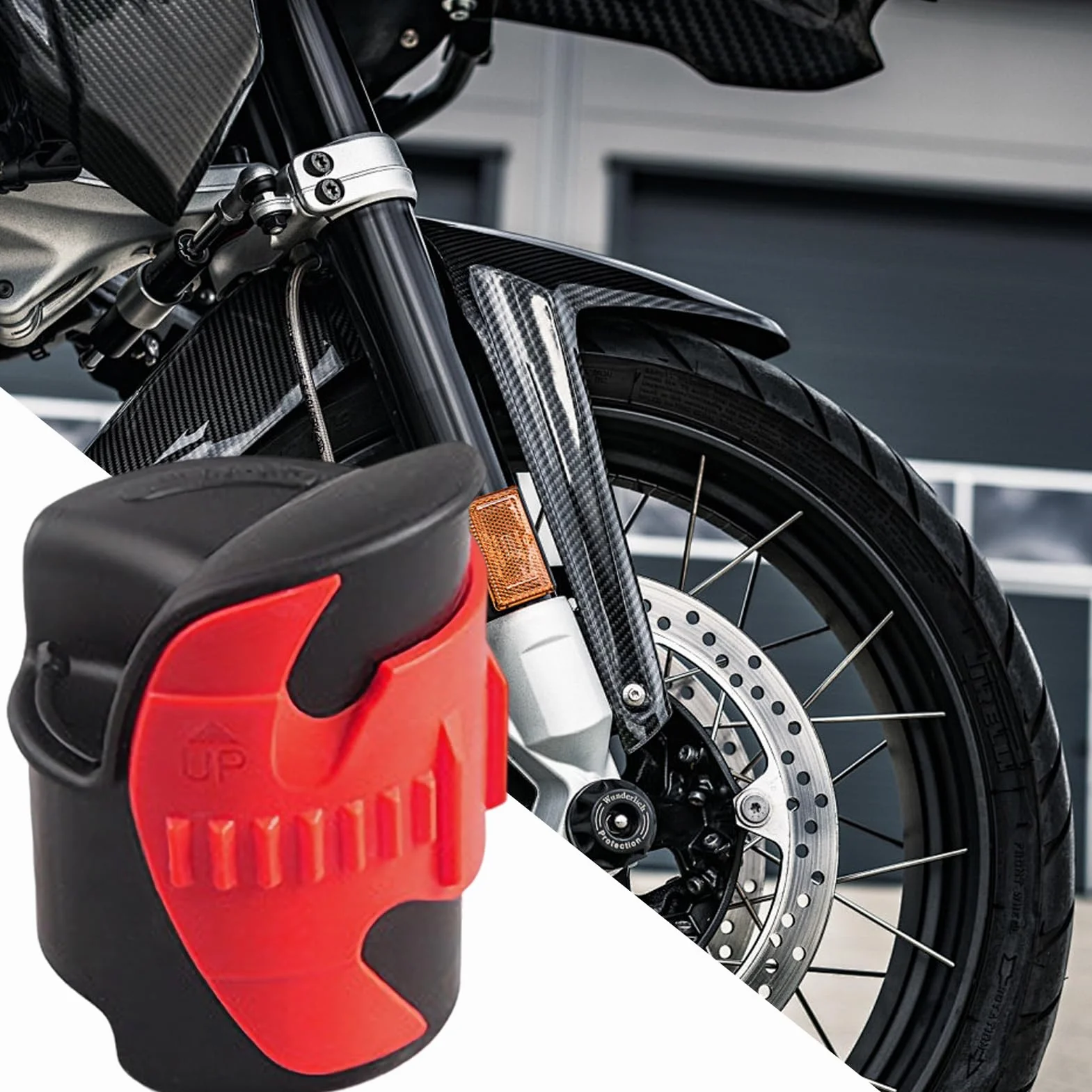 Motorcycle Fork Cleaner, Shock Absorber Tool, 2.01x2.01in Seal Repair Device, Compact Mud Remover Function, Authentic Oil Wiper for Fork Seals Maintenance and Repairs