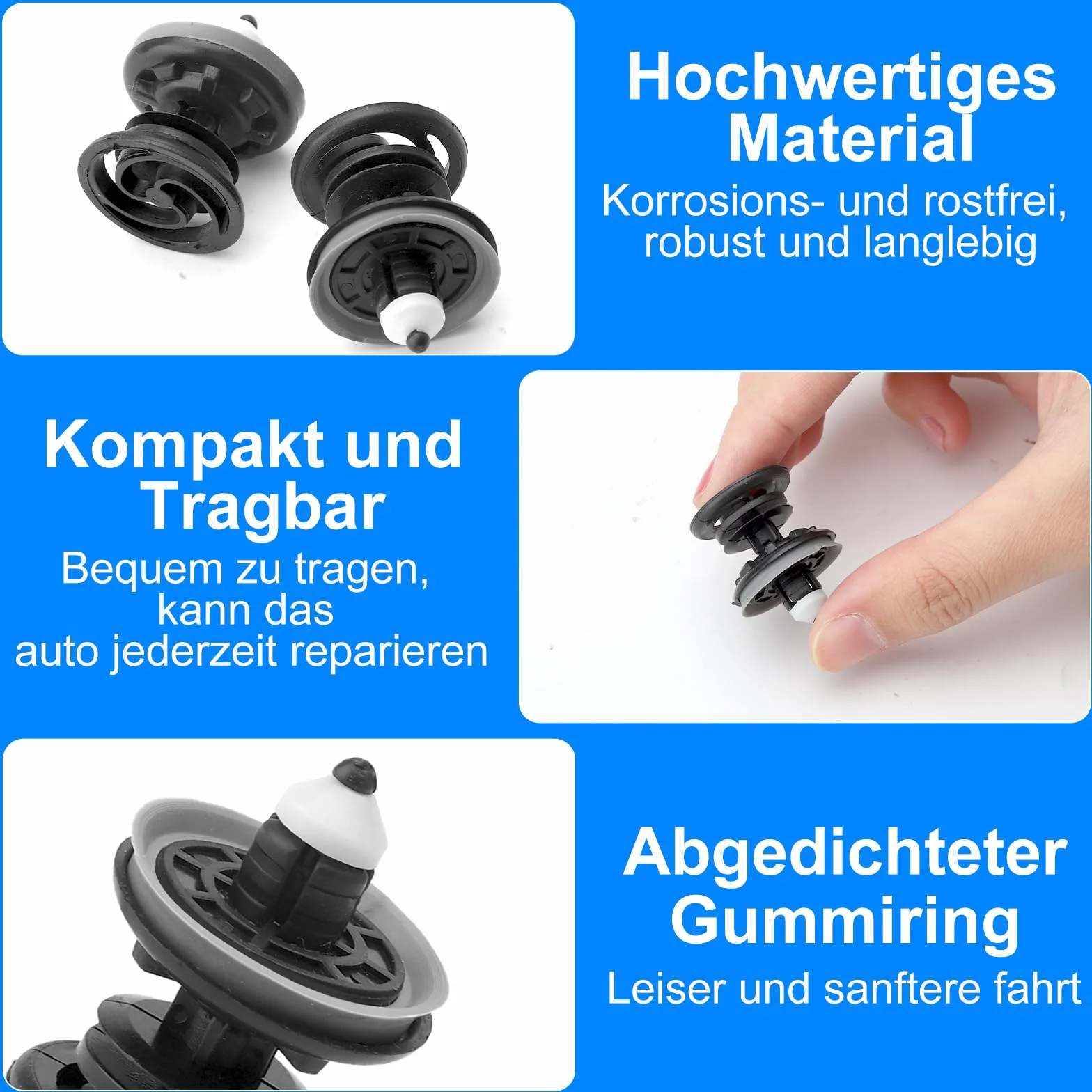 30 sztuk klipsy mocujące panele drzwi, klipsy montażowe do samochodu, 7l6868243 plastikowe klamerki do tapicerki z VW Golf 5 6 7 T4 T5 Passat Polo Caddy, A1 A4 A5 A6