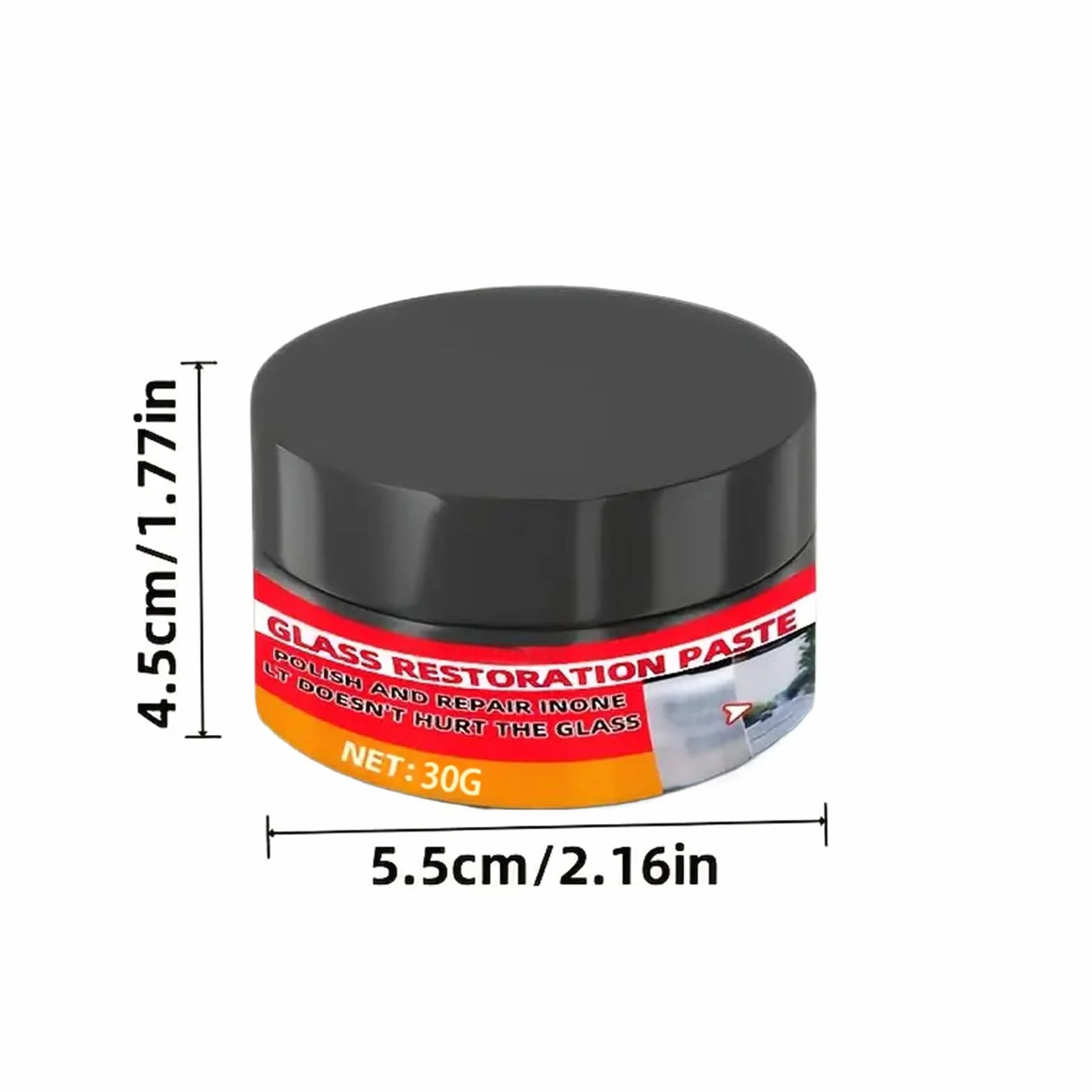 Open View Compound - Glass Scratch Repair Solution, Auto Windshield Restorer with Shine, Water Spot Remover Duo with Glossy, Car Care Style, Cleaning Supplies for SUV, Truck, Sedan, RV
