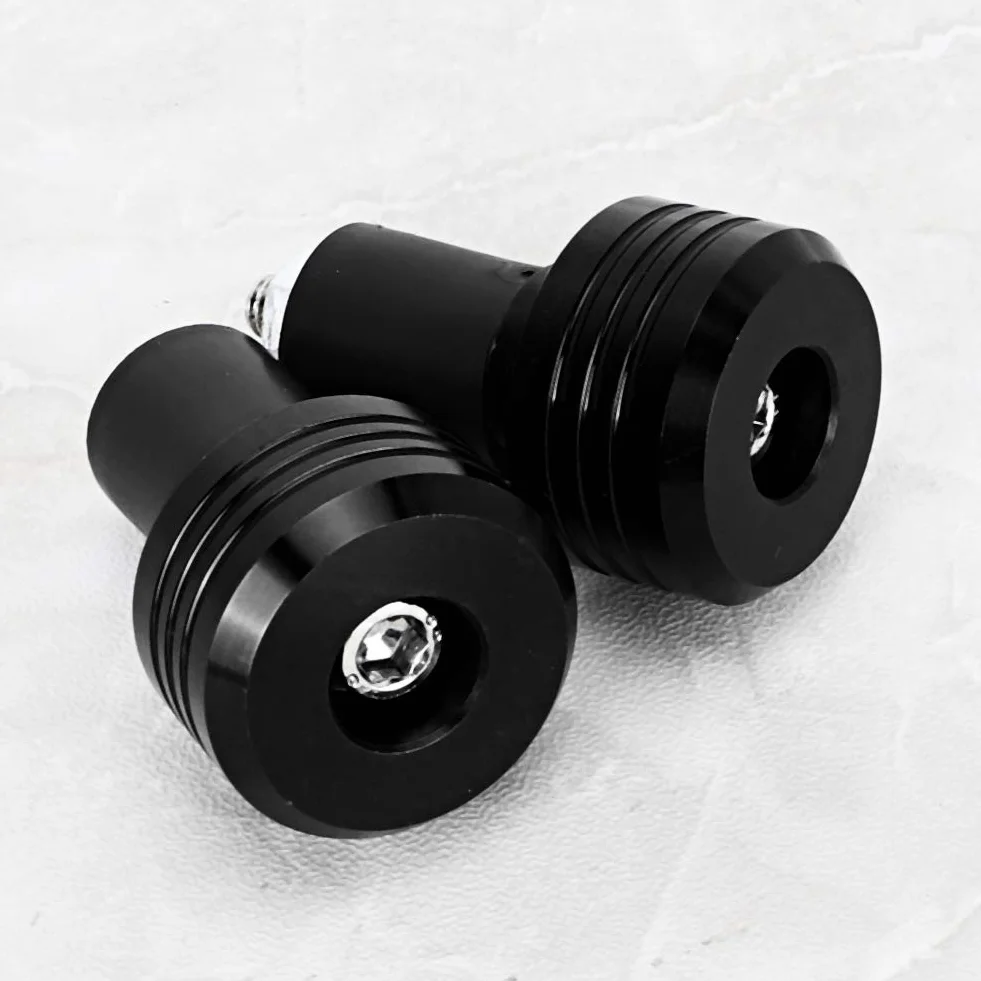 Uchwyty na kierownicę, uchwyty na kierownicę motocyklową Aluminiowe wtyczki Moto Slider Akcesoria (czarny)