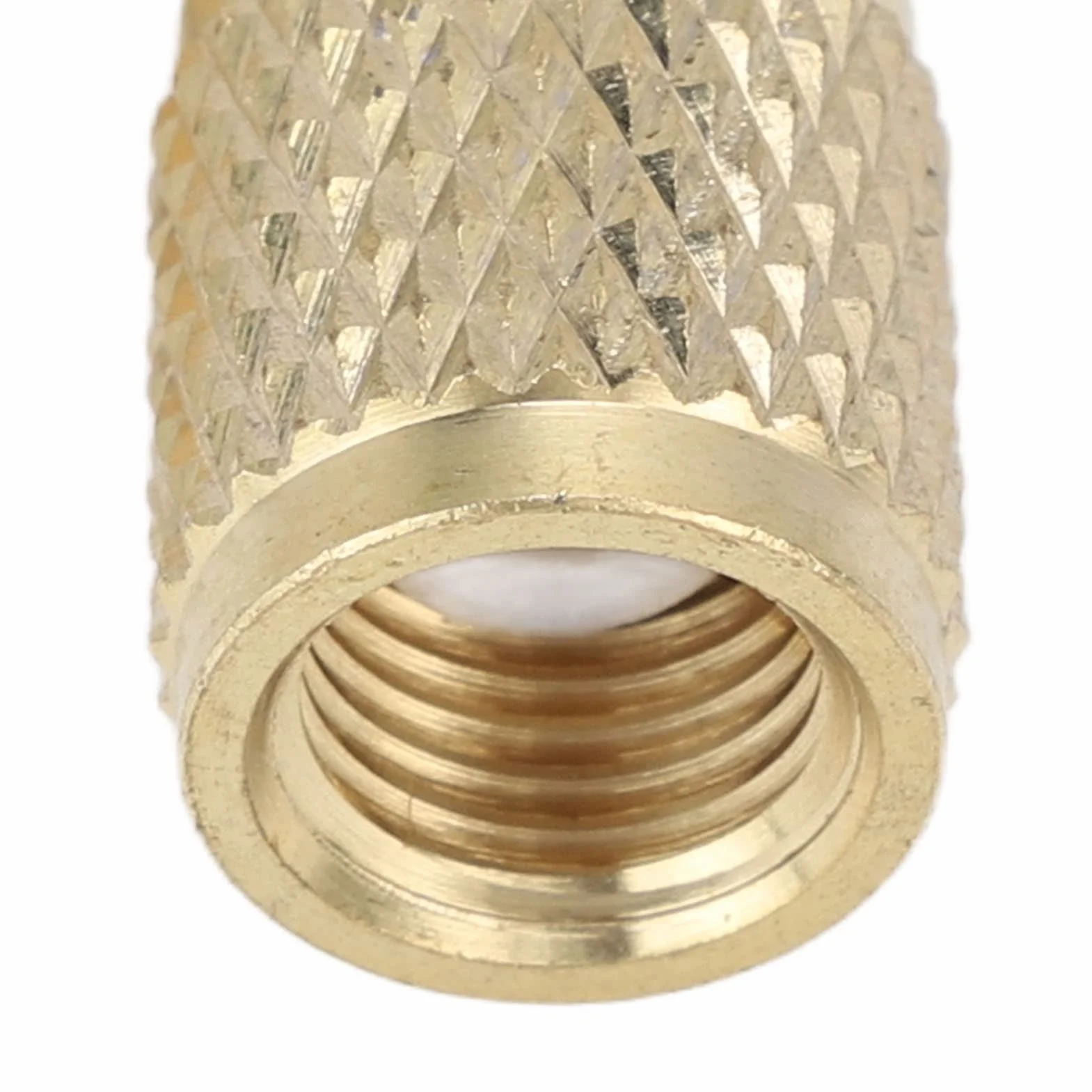 Ejoyous Adapter rdzenia zaworu T rdzeń zaworu mosiądz 1/4" SAE stabilna konstrukcja stabilna wydajność szybki dostęp do złącza koszulka do R22 R12 R134