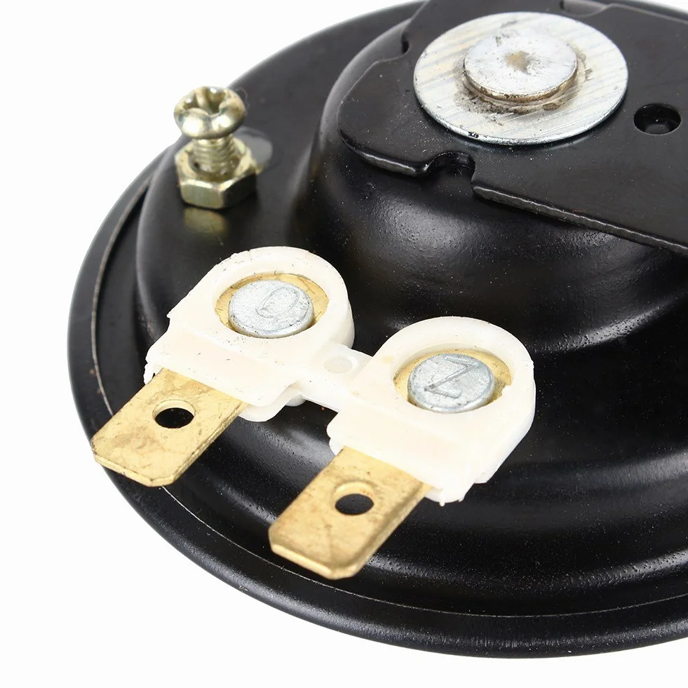 Klakson motocyklowy, metalowy klakson 12 V, głośny, wodoodporny klakson 139 db do skuterów, gokartów, Vespas, pojazdów terenowych, rowerów i motocykli,Inne urządzenia elektryczne