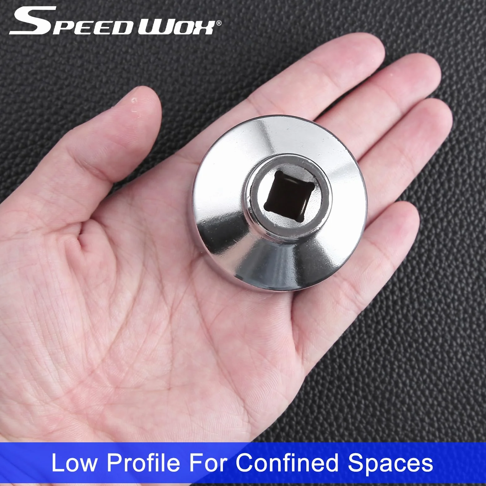 SPEEDWOX Klucz nasadowy filtra oleju 32 mm niskoprofilowy klucz do filtra oleju narzędzie do usuwania filtra oleju 6-punktowe gniazdo napęd 3/20.3 cm kompatybilny z GM, Volkswagen, Pontiac Chevrolet