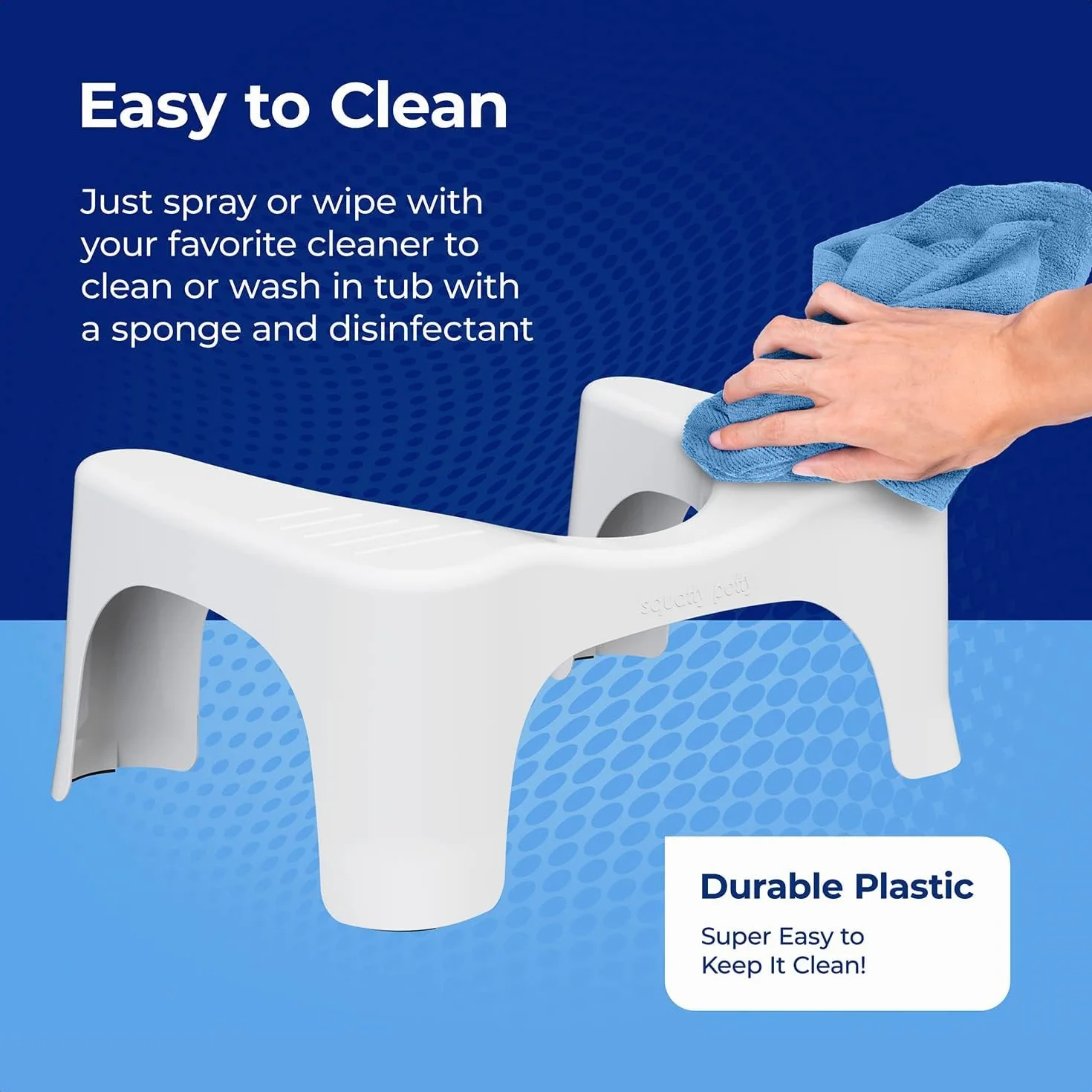 Squatty Potty Simple SP-SIMPLE-OS Taboret Łazienkowy 7-Cali Biały