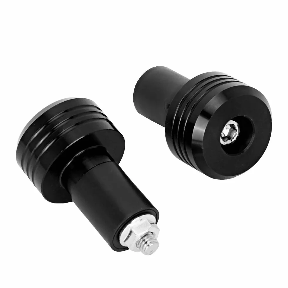 Uchwyty na kierownicę, uchwyty na kierownicę motocyklową Aluminiowe wtyczki Moto Slider Akcesoria (czarny)