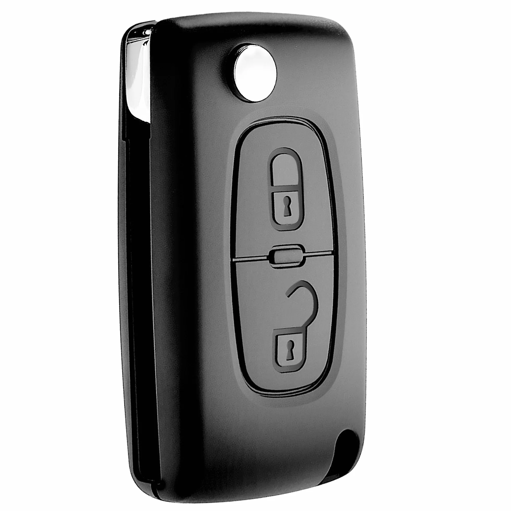 Jongo® CE0523 Etui z 2 przyciskami bez klucza kompatybilne z Peugeot 207 307 308 Partner Citroen C3 C4 Berlingo pilot zdalnego sterowania etui + szpilki
