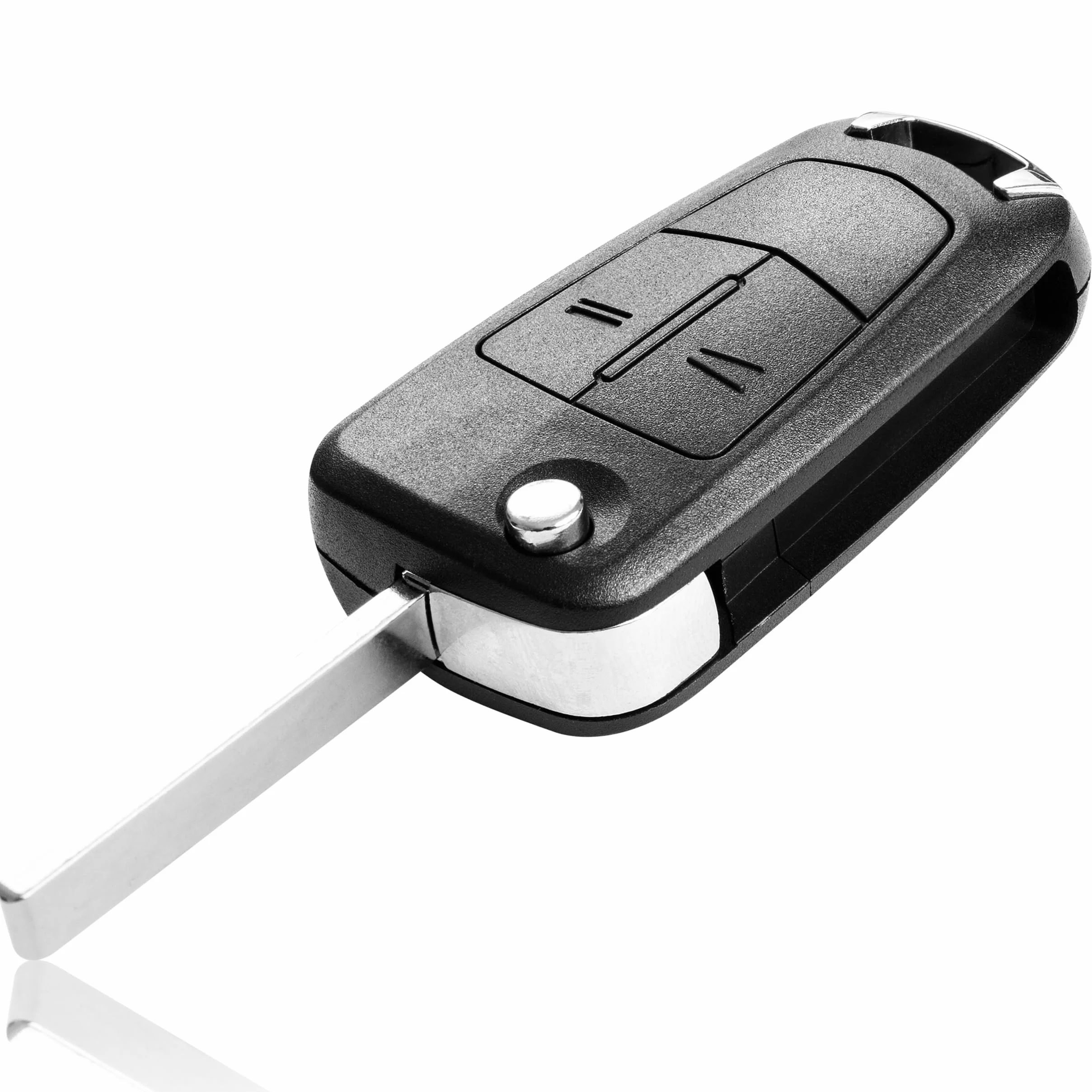 FINTERRY Obudowa Kluczyka Samochodowego do Opel – Etui 2 Przyciski z Mechanizmem Składanym do Opel Corsa D Astra H Vectra C Tigra B Zafira B Signum Combo Meriva A Antara – Obudowa Zamienna