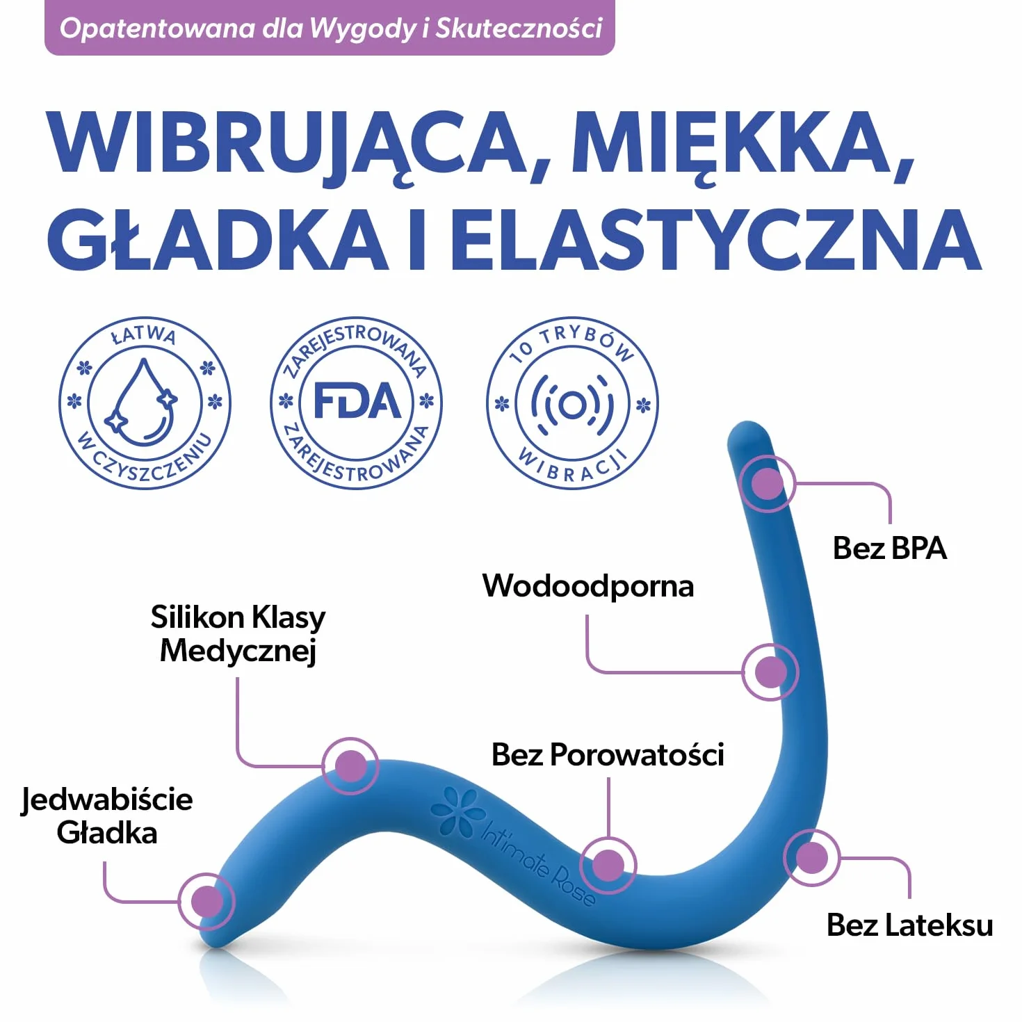 Intimate Rose Punkt spustowy ró?d?ki miednicy dla mi??ni dna miednicy - m??czy?ni i kobiety - fizjoterapia miednicy