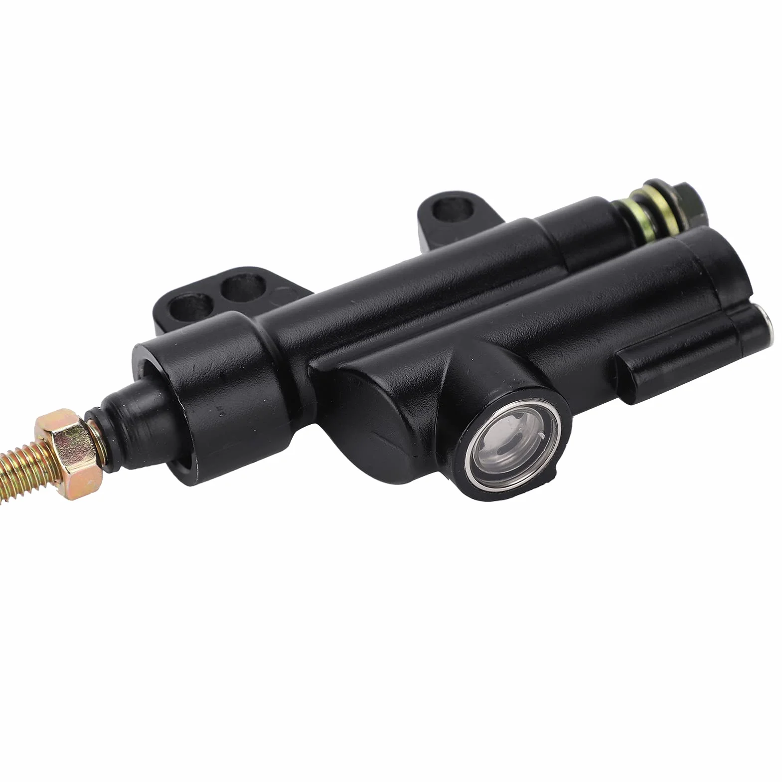Fydun Pompa hamulcowa, hydrauliczna pompa hamulcowa Tylna stopa hamulca Hydrauliczna pompa głównego cylindra do naprawy części motocyklowych ATV (czarna)