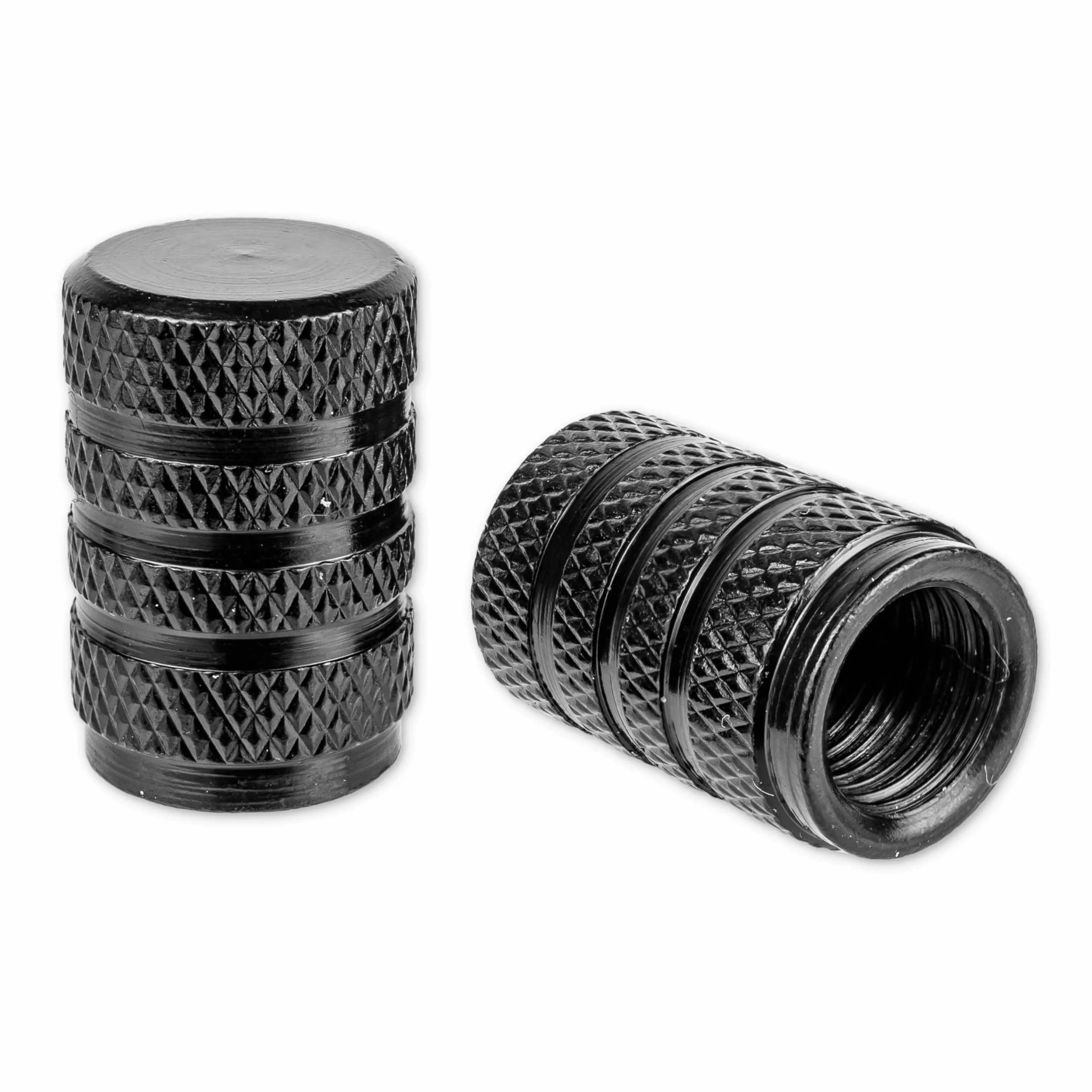 Nakrętki na wentyle wykonane z aluminium, 8 x czarne kapturki na wentyle samochodowe z uszczelką, do roweru, motocykla, samochodu, przyczepy, skutera, kapturki na wentyle samochodowe, 8 szt