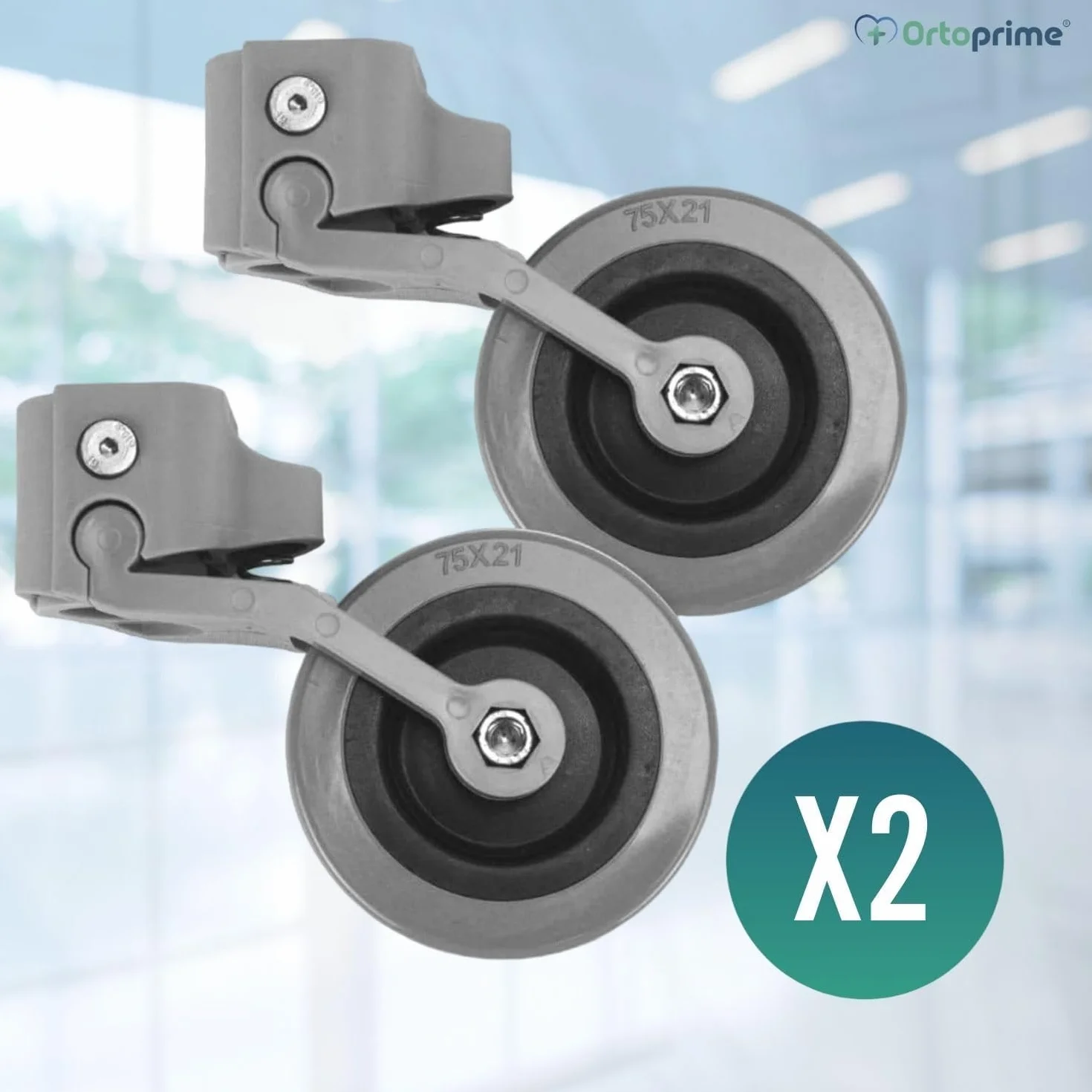 Chodzik 2-kołowy dla osób starszych z hamulcem obciążeniowym, tuleje 30 mm 25 mm 22 mm