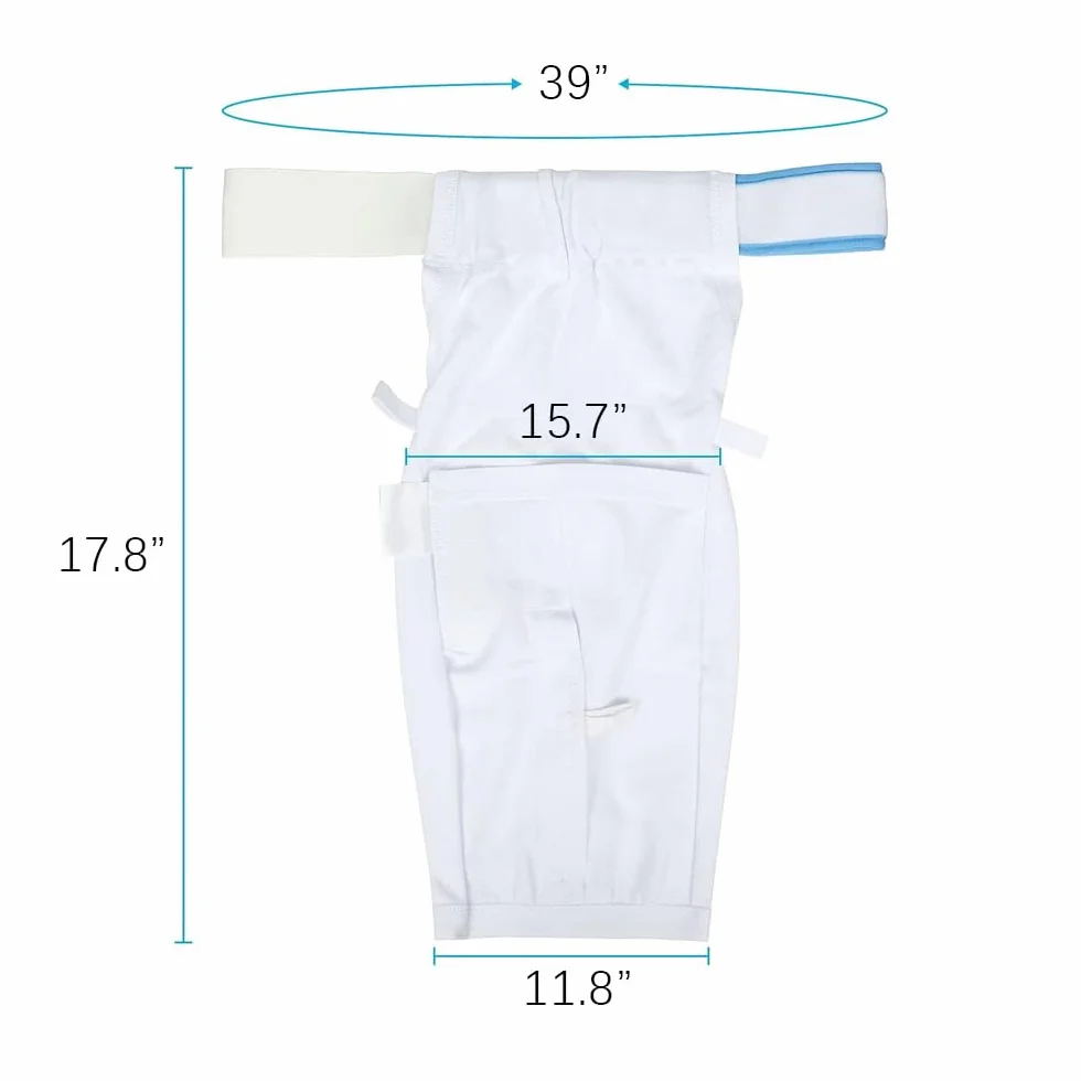 Uchwyt na torbę na nogę cewnika, pokrowiec z paskiem biodrowym, zmywalny i trwały
