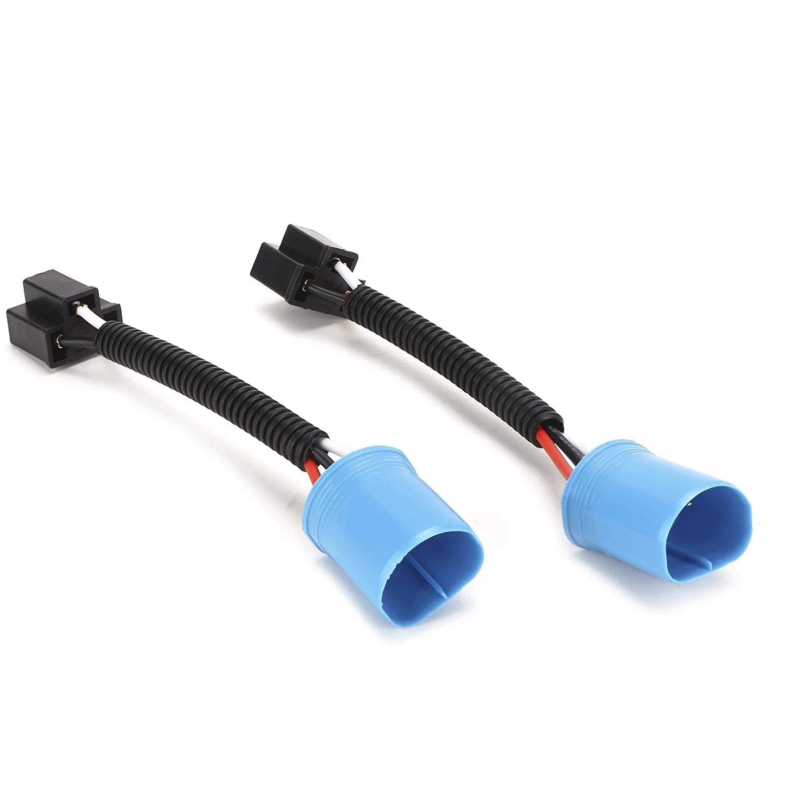 H4 do Hb5 Kabel do Konwersji Reflektorów Drut Pcv 2 szt. 9007 Męski na H4 9003 żeński Przewód Złącze Wiązki Przewodów Zamiennik dla Reflektora H2 12V-24V