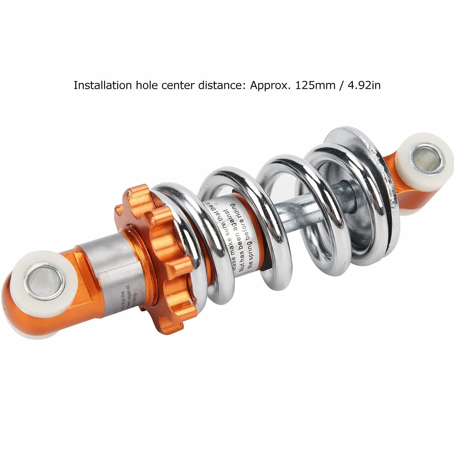 Amortyzator, Sprężyna amortyzująca motocykla 400 funtów do sprężyny ze stali nierdzewnej ze stopu aluminium mini skuter skok otwór 125 mm