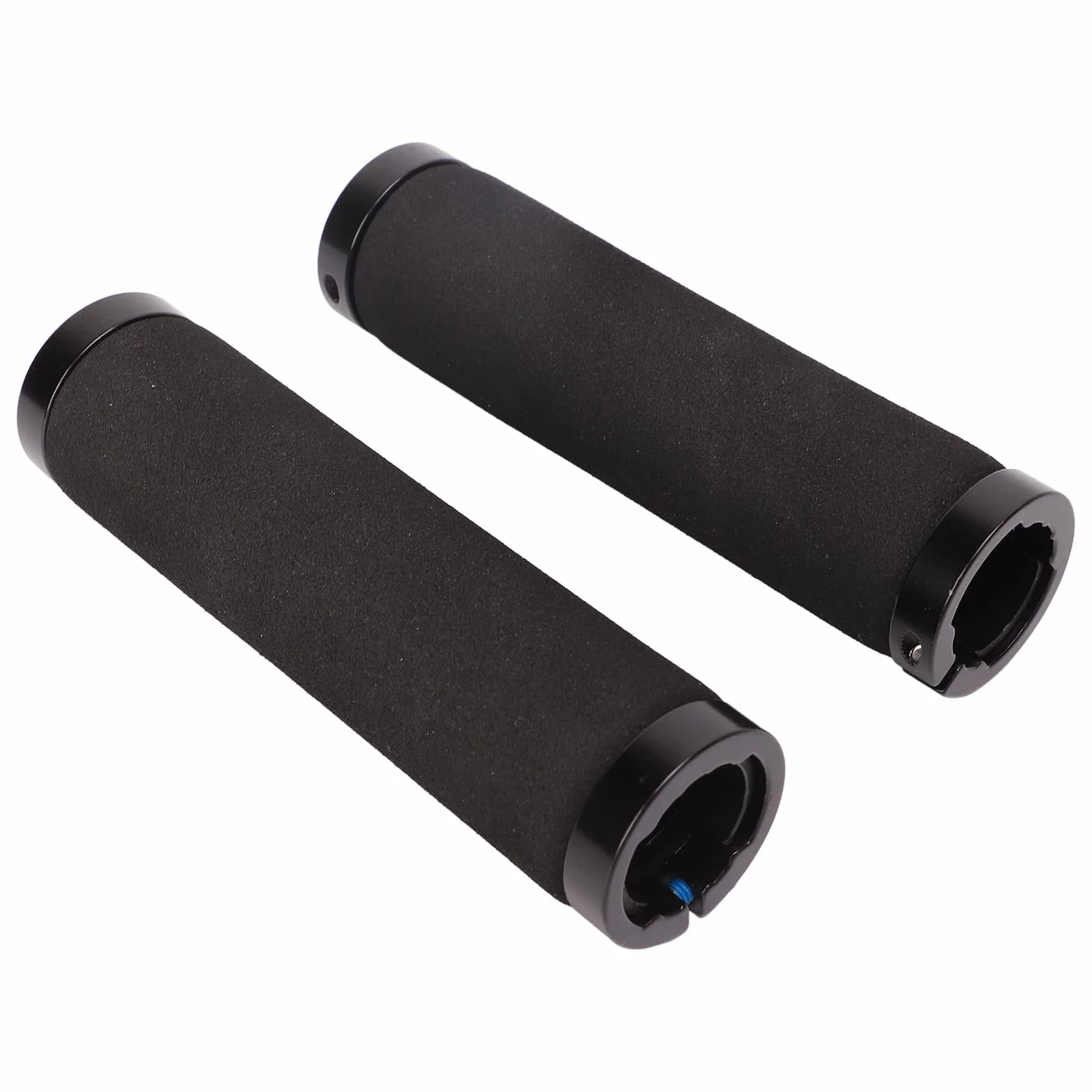 Uchwyty Rowerowe, Aluminiowa Podwójna Blokada Antypoślizgowa Amortyzacja Uchwyty Kierownicy Rowerowej Ergonomiczny Wygodny Uchwyt Rowerowy Gąbka Uchwyty do BMX, Mountain, MTB,