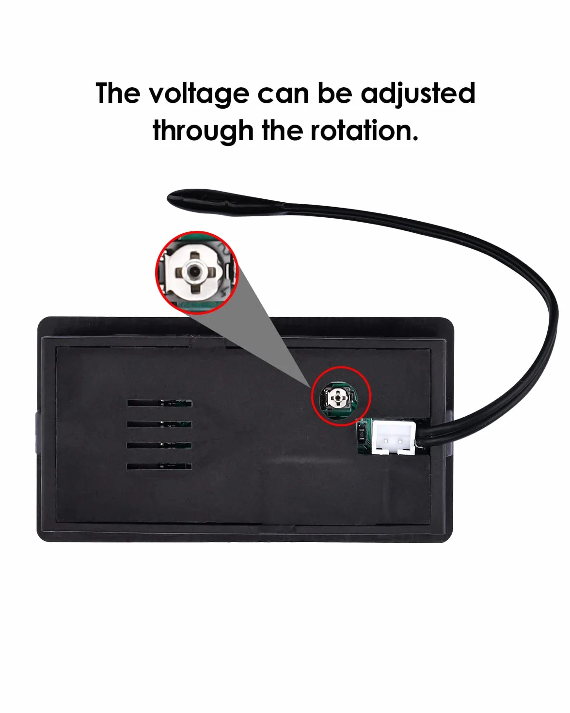 Alarm temperatury 12V 24V 36V 48V 72V 84V 84V 8-100V Cyfrowy miernik napięcia zasilania LCD