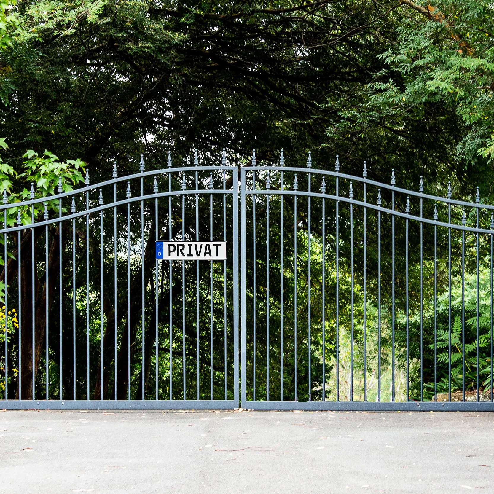 Prywatna tabliczka rejestracyjna z aluminium, wymiary 420 x 110 mm, przyczepa samochodowa, parking, parking, tabliczki parkingowe, słupki, ściana (08 prywatna)