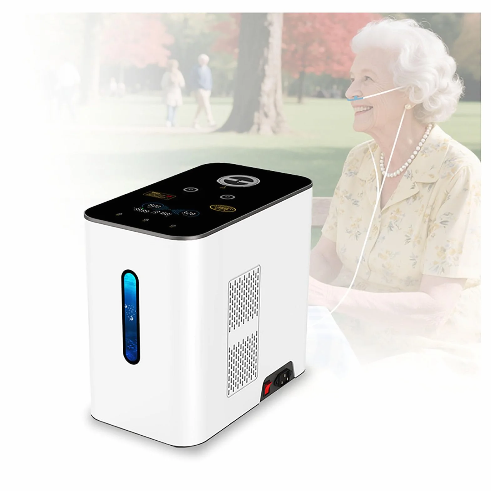 Generator wodoru PEM Tech 500/1000/1500 ml/min H2 inhalator wysoka czystość 99,99% dwa wyjścia 500ml