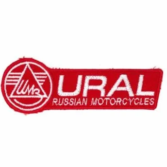 Naszywka aplikacja emblemat odznaka URAL rosyjski motocykl - 06117 rozm. ok. 12 cm x 4 cm