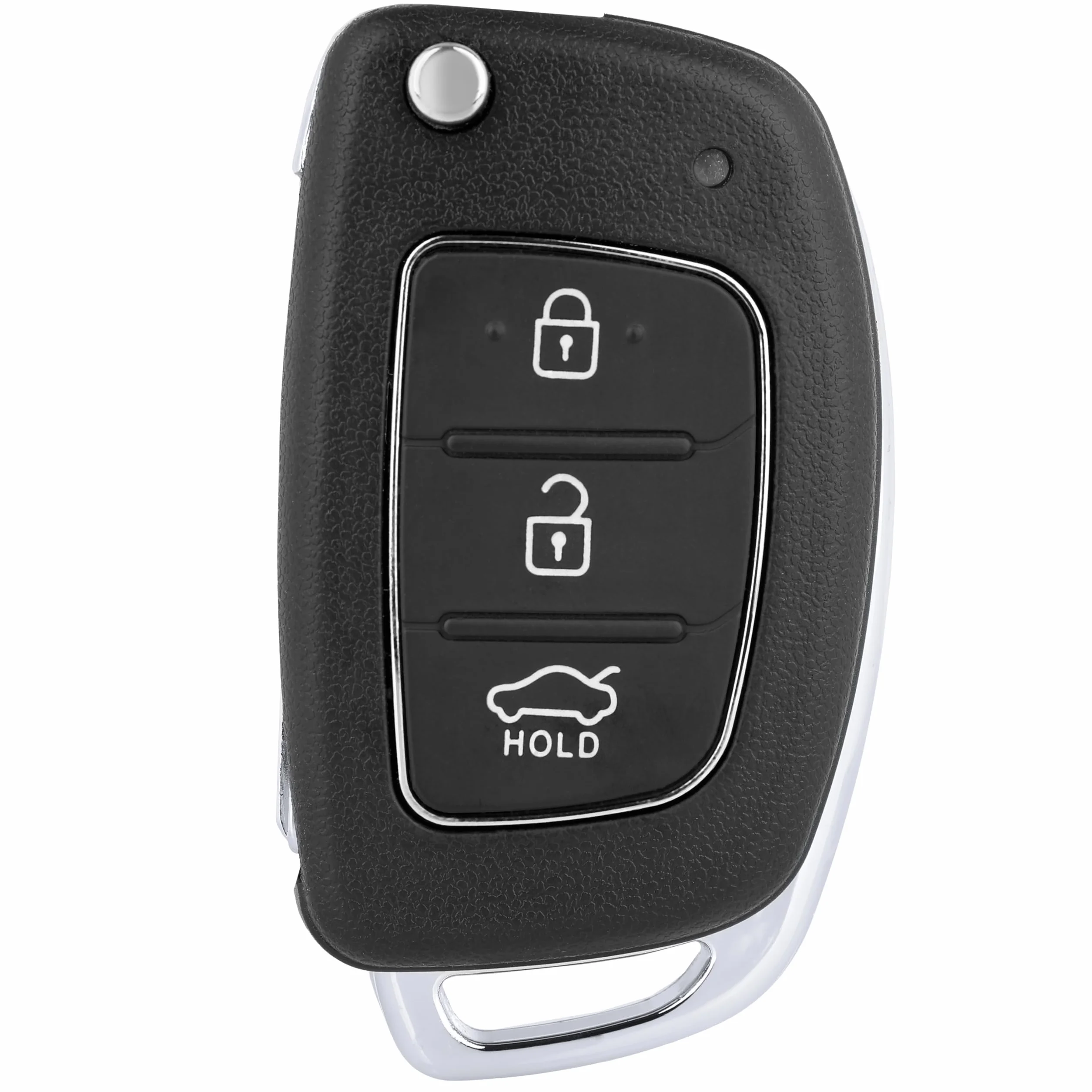 FINTERRY Obudowa Kluczyka Samochodowego kompatybilna z Hyundai i10 i20 i30 i40 ix35 Elantra Tucson Santa Fe – Zamiennik Pilota Składana Obudowa Klucza 3 Przyciski