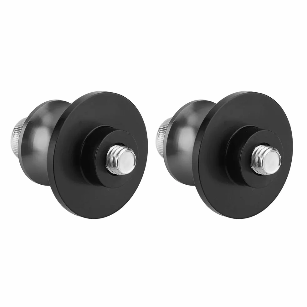 Stojak motocyklowy Aramox, 2 szt.8mm Stojak do podnoszenia motocykla CNC Obrotowy stojak z suwakiem Cewki wahacza Stop aluminium CNC czarny srebrny kolor tytanowy złoty czerwony zielony (opcjonalnie) (kolor tytanowy)