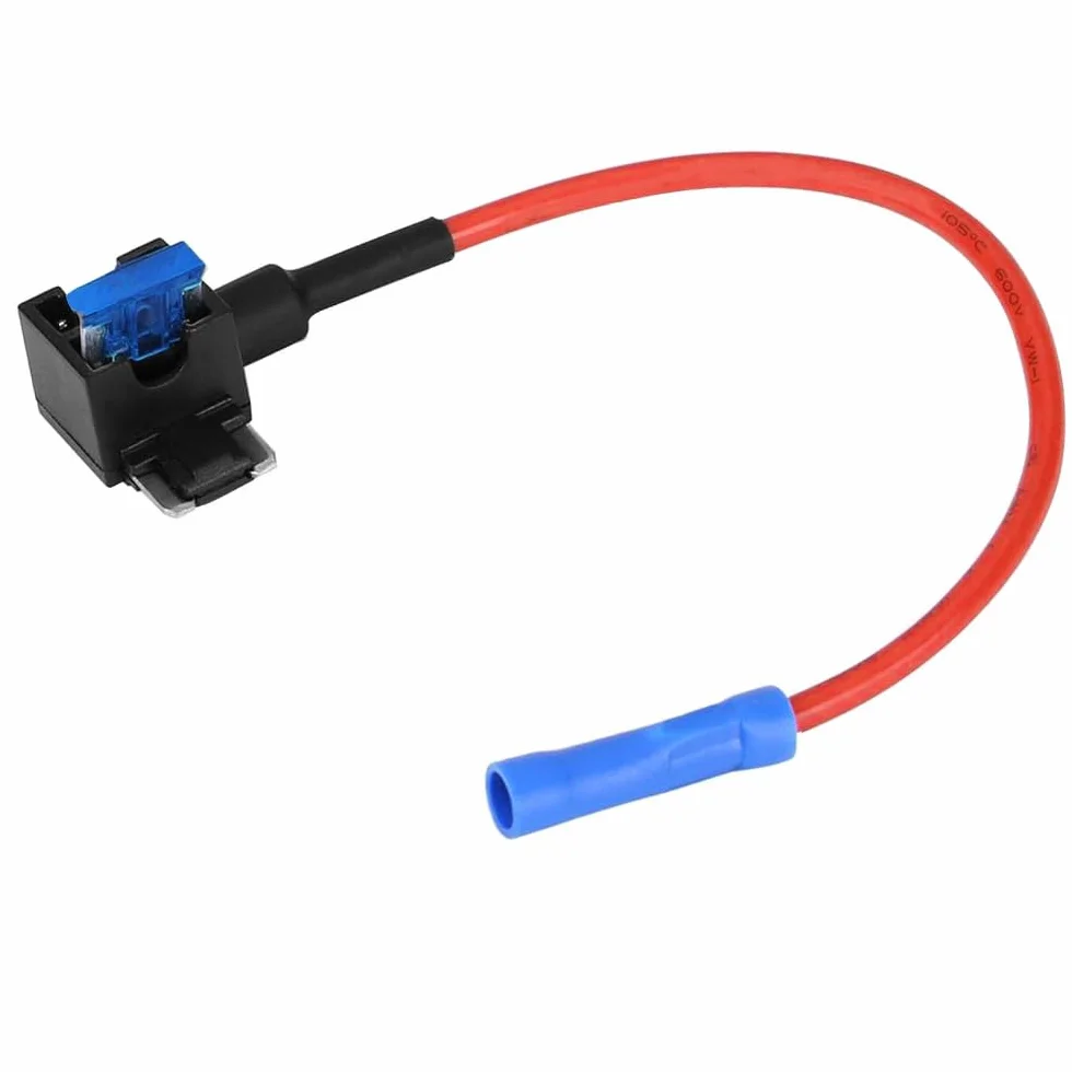 6 Sztuk 12V / 24V Zestaw Uchwyt Bezpiecznika, Kran Bezpiecznika Samochodowego z Przewodem 16 AWG, Bezpłatne 18 Sztuk Płaskich Bezpieczników i Ściągacz Bezpieczników (Terminal Zaciskany)