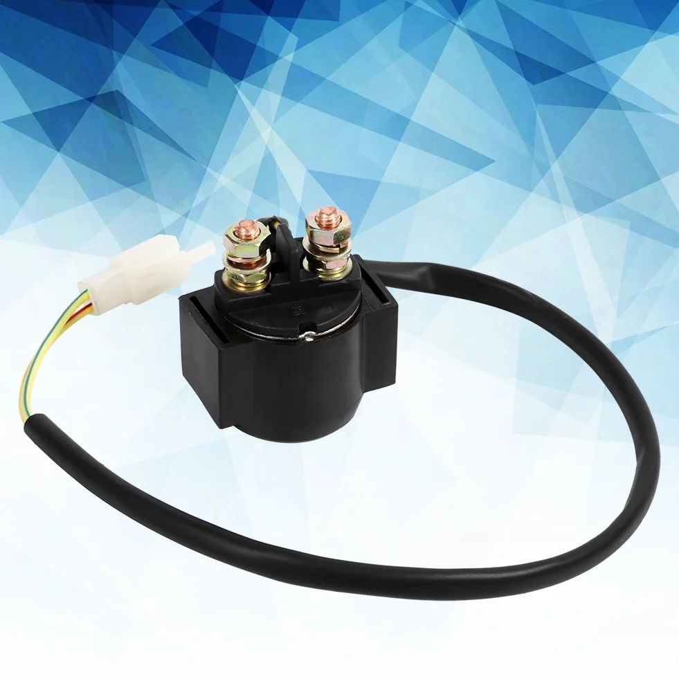 Przekaźnik rozrusznika,125cc solenoid-KIMISS 12 V przekaźnik elektromagnetyczny rozrusznika silnika przekaźnik rozrusznika elektromagnetyczny dla chińskiego skutera ATV 50cc 125cc 150cc 250cc