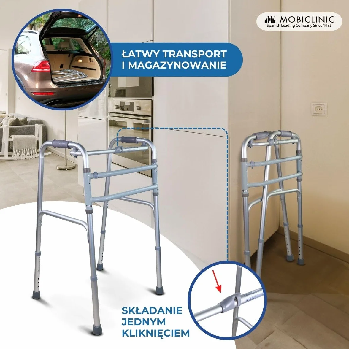 Mobiclinic Mezquita Chodzik Składany Aluminium