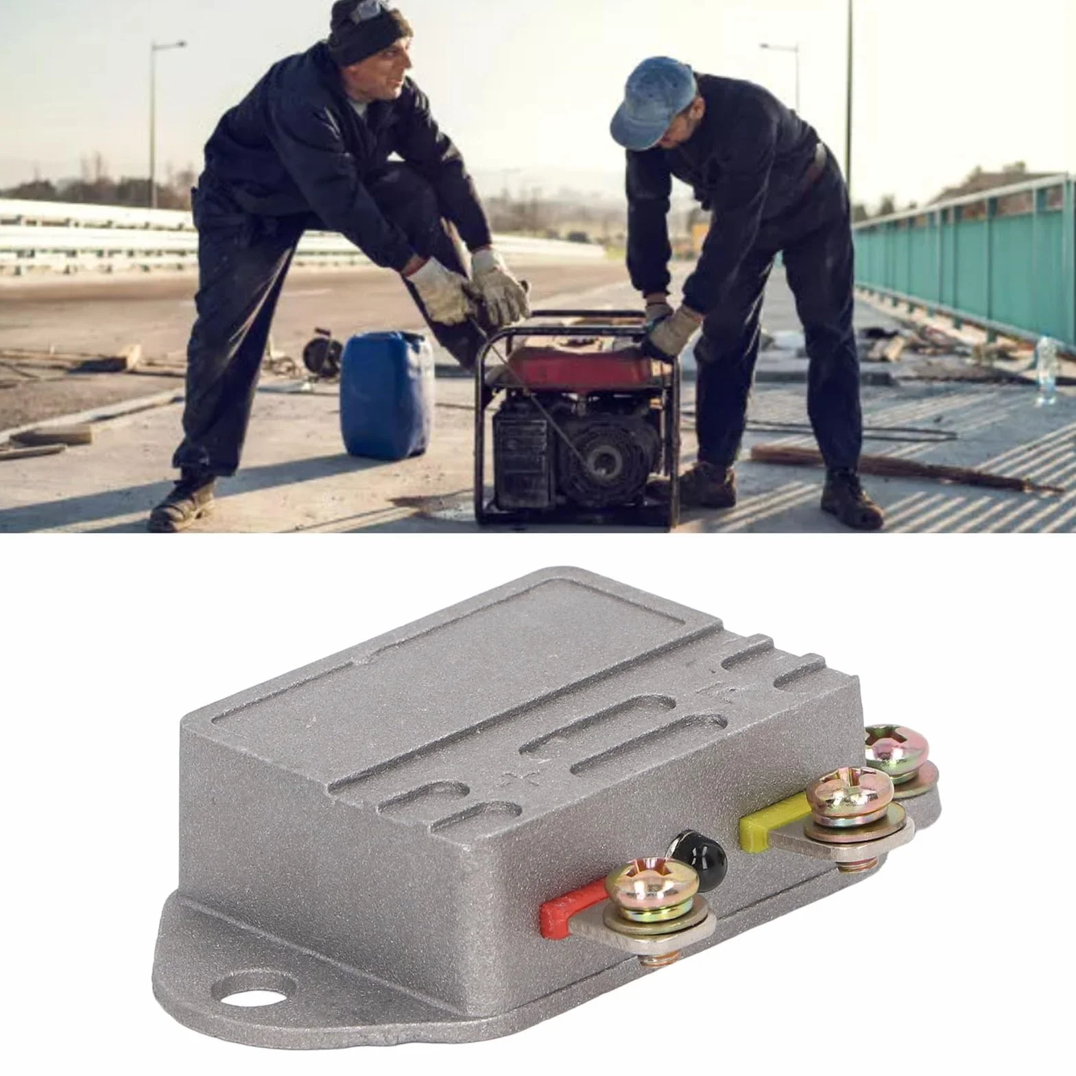 JFT249F Generator Elektroniczny Regulator Automatyczny Regulator Napięcia ze Stopu Aluminium do ładowarki Generatora (24V)