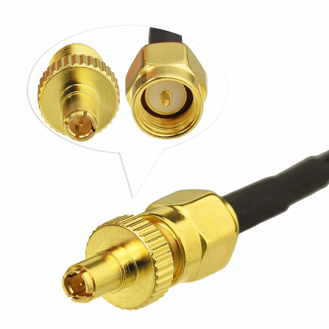 Superbat Antena 4G LTE GSM Omni-Directional 700-2600 MHz, montaż samoprzylepny, antena z SMA Male Connector do samochodu, hotspotu, routera, modemu bramy 10ft