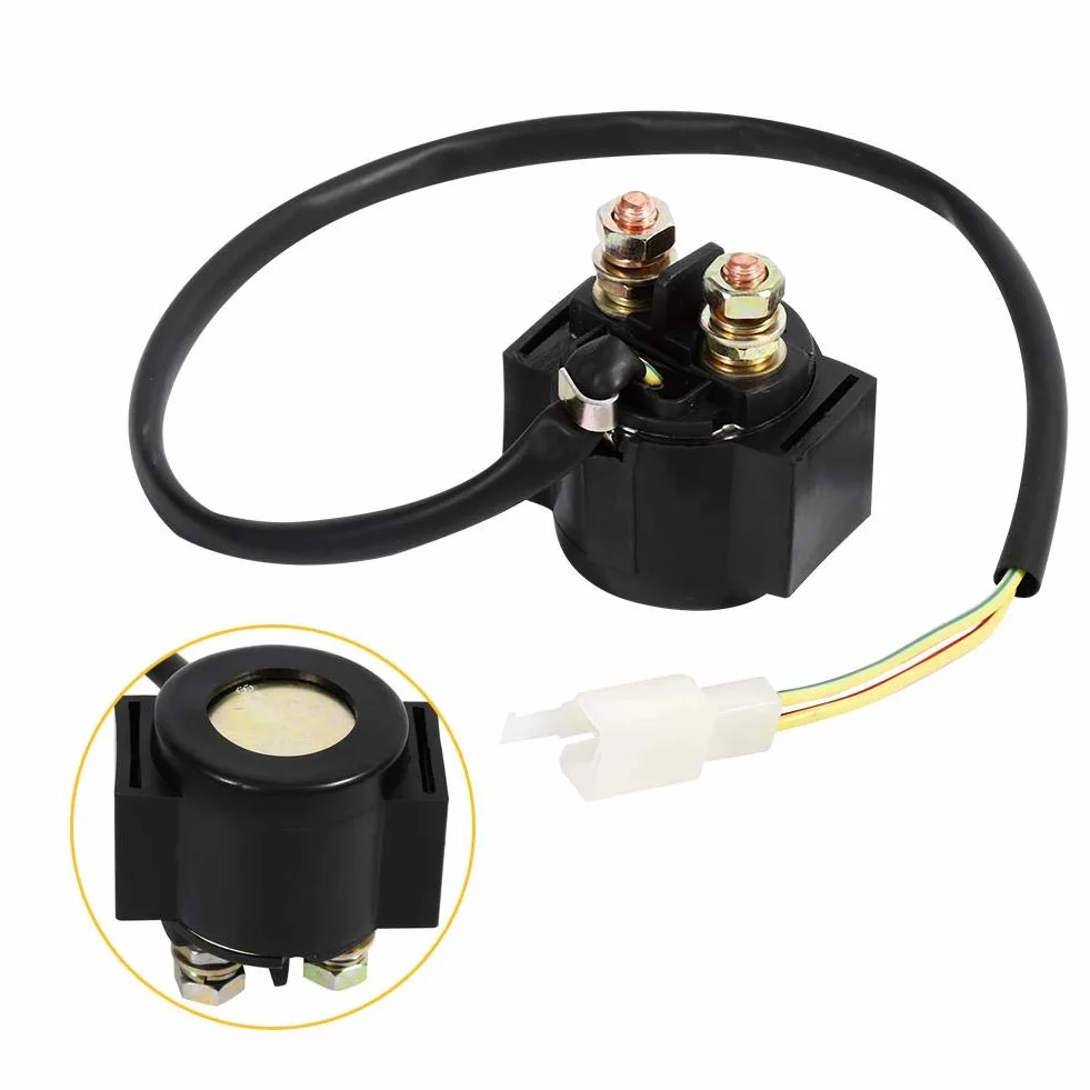 Przekaźnik rozrusznika,125cc solenoid-KIMISS 12 V przekaźnik elektromagnetyczny rozrusznika silnika przekaźnik rozrusznika elektromagnetyczny dla chińskiego skutera ATV 50cc 125cc 150cc 250cc