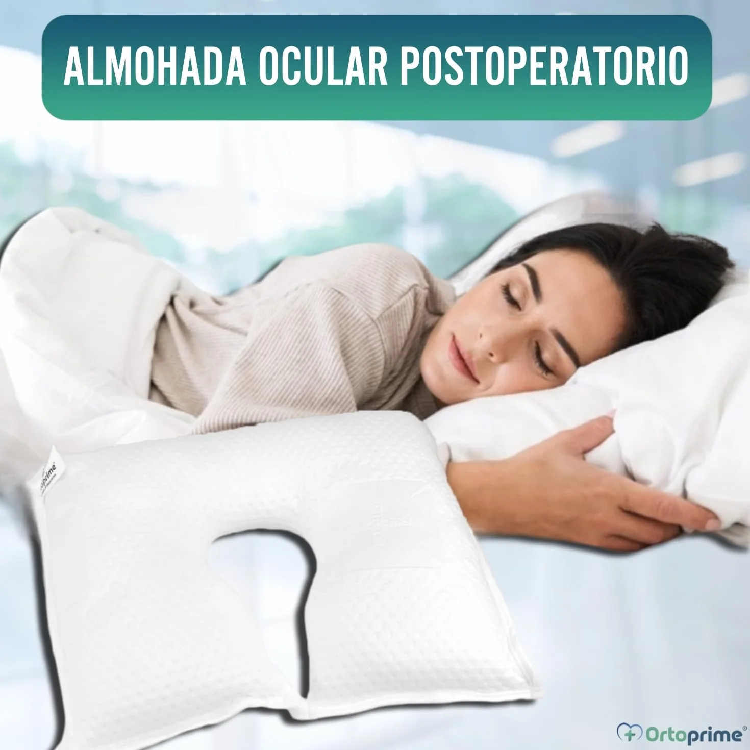 OrtoPrime Poduszka pooperacyjna na oko ortopedyczna terapeutyczna poduszka pod oczy