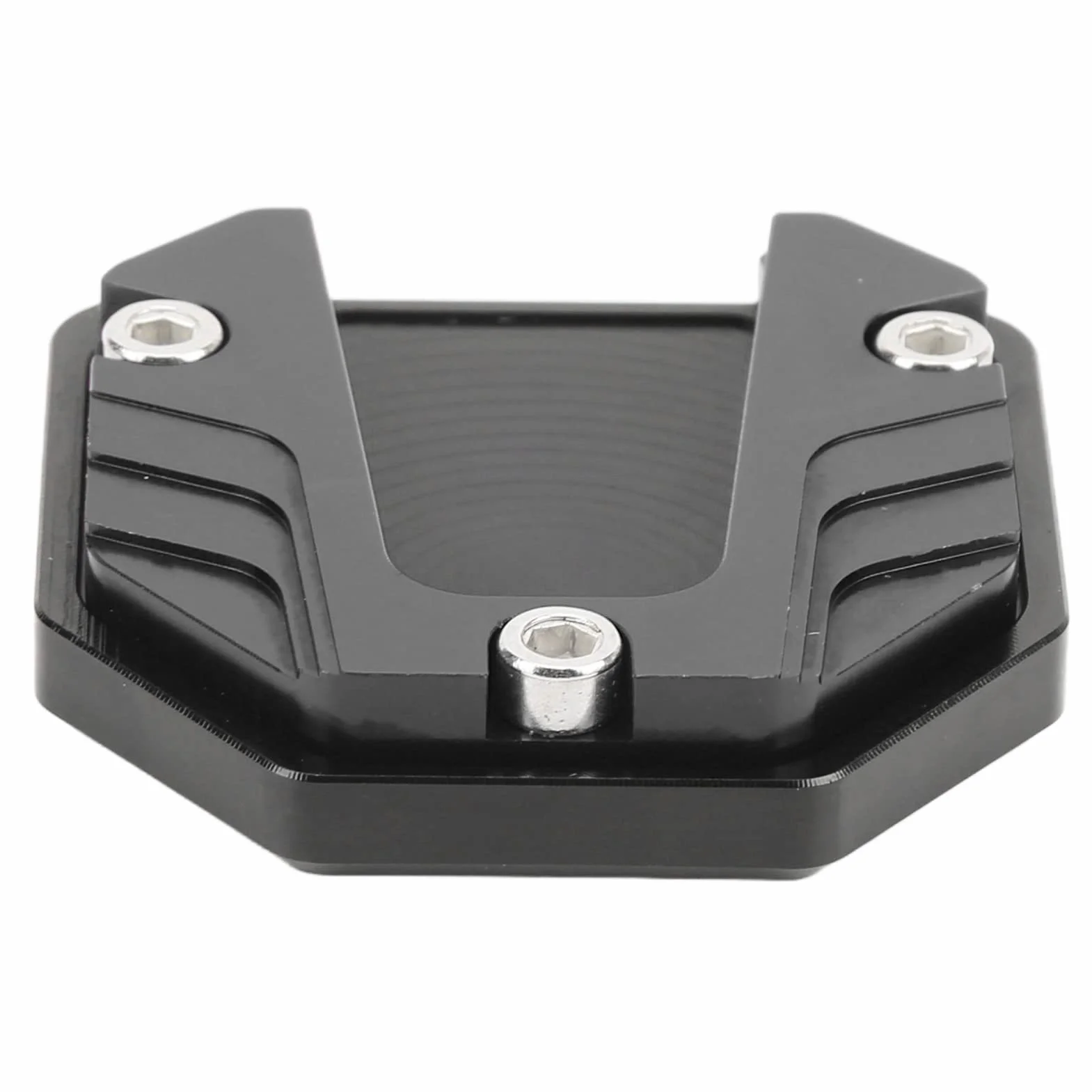Boczna podkładka pod talerz motocykla, uniwersalna, anodowana, czarna
