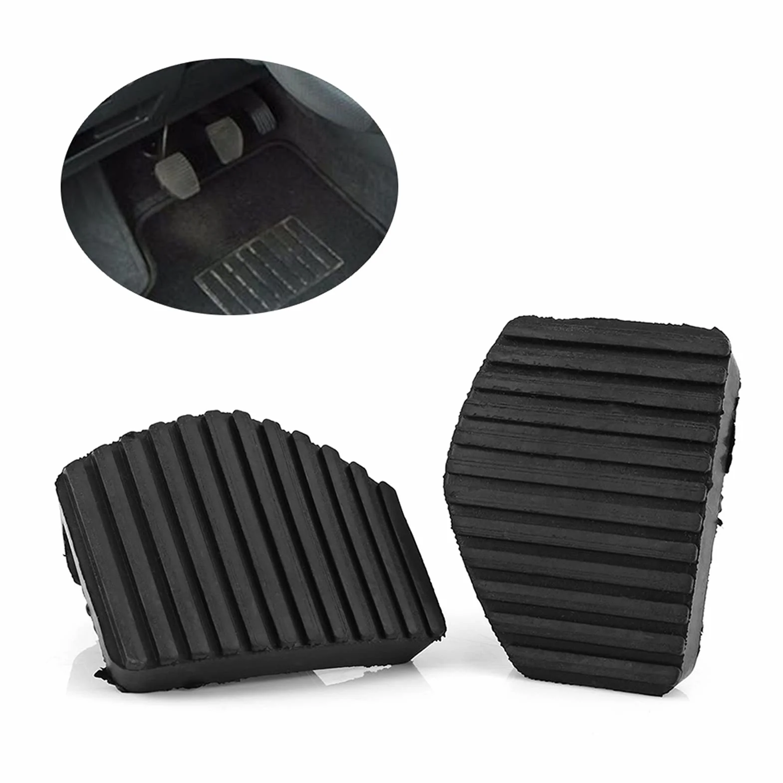 Gumowy Pedał Hamulca丨 Sprzęgło Osłona Pedału Hamulca Inne丨 1 Para Sprzęgło Pedał Hamulca Gumowa Osłona do Peugeot/Citroen 1007 207 208 301 C3 C4 C5 C6 C8