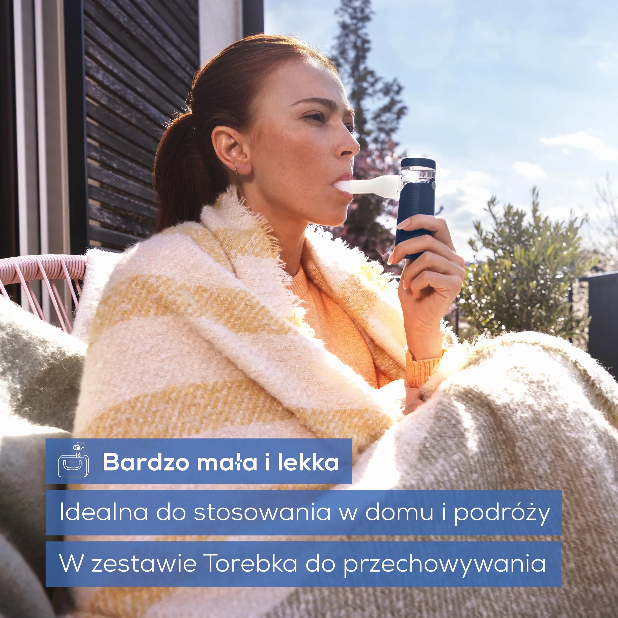 Beurer IH 49 Inhalator przenośny dla dzieci i dorosłych, cichy, z akumulatorem