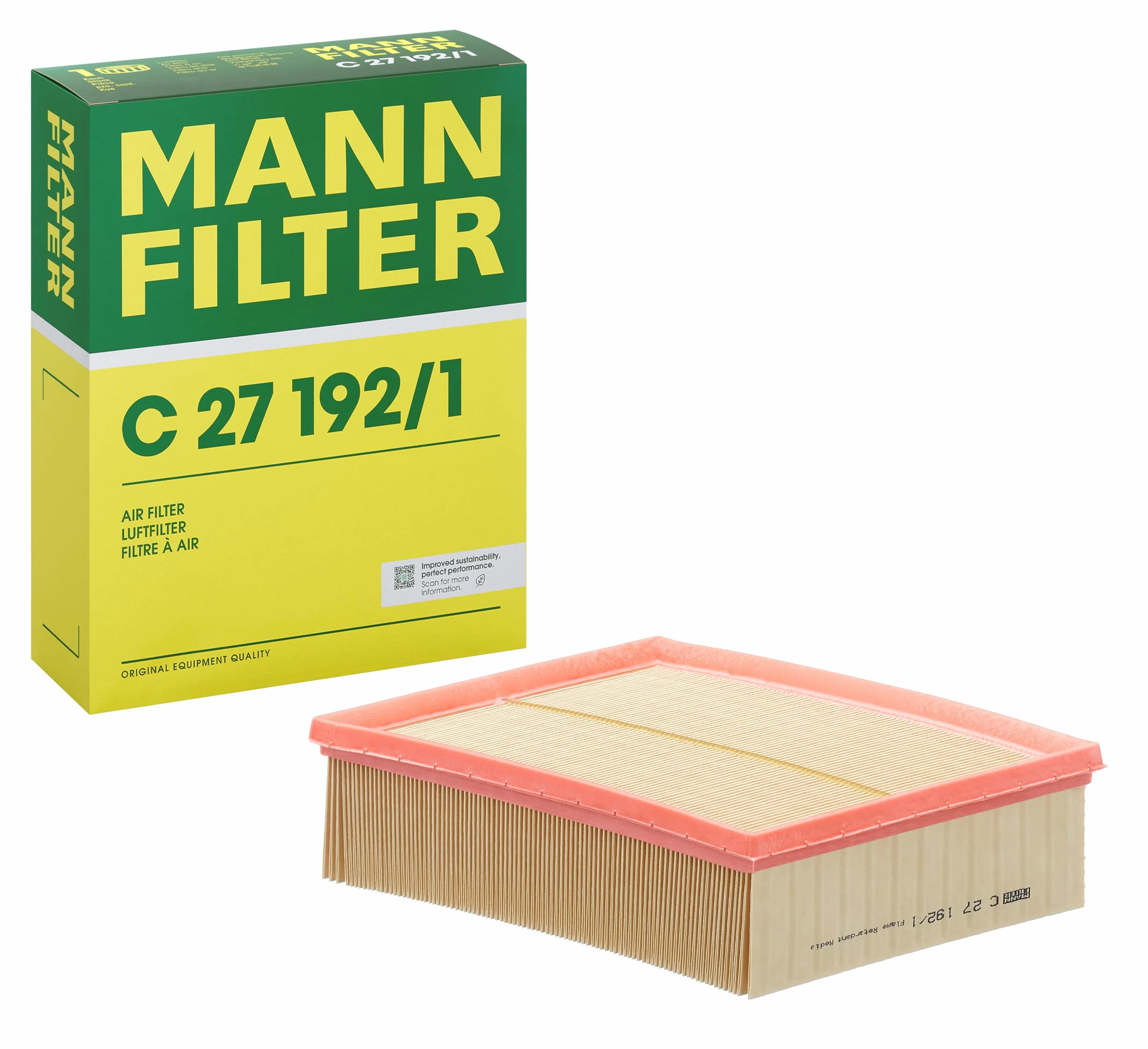 MANN-FILTER C 27 192/1 Filtr powietrza - do Samochody osobowe + dostawcze