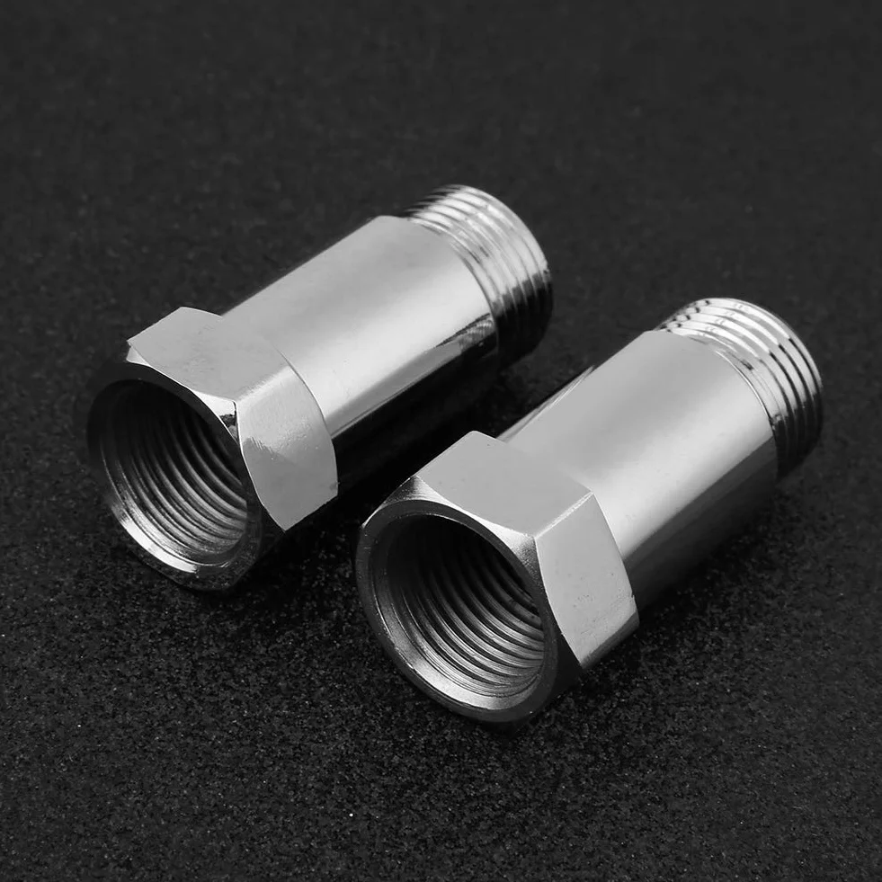 Wymiana czujnika tlenu na przedłużenie czujnika tlenu, adapter czujnika tlenu, 2 szt. 45mm M18 * 1.5 sprawdź adapter światła silnika O2 przedłużacz czujnika tlenu Spacer uniwersalny