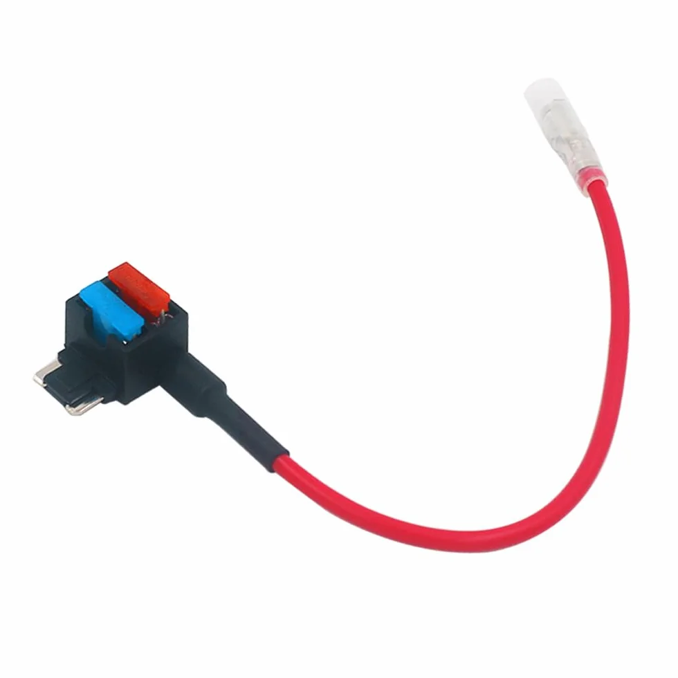 5 sztuk Premium 12 V / 24 V ACN niskoprofilowy zawór bezpiecznikowy dodatkowy obwód, uchwyt bezpiecznika Piggyback, z wiązką przewodów i 6 szt. darmowe mikrobezpieczniki