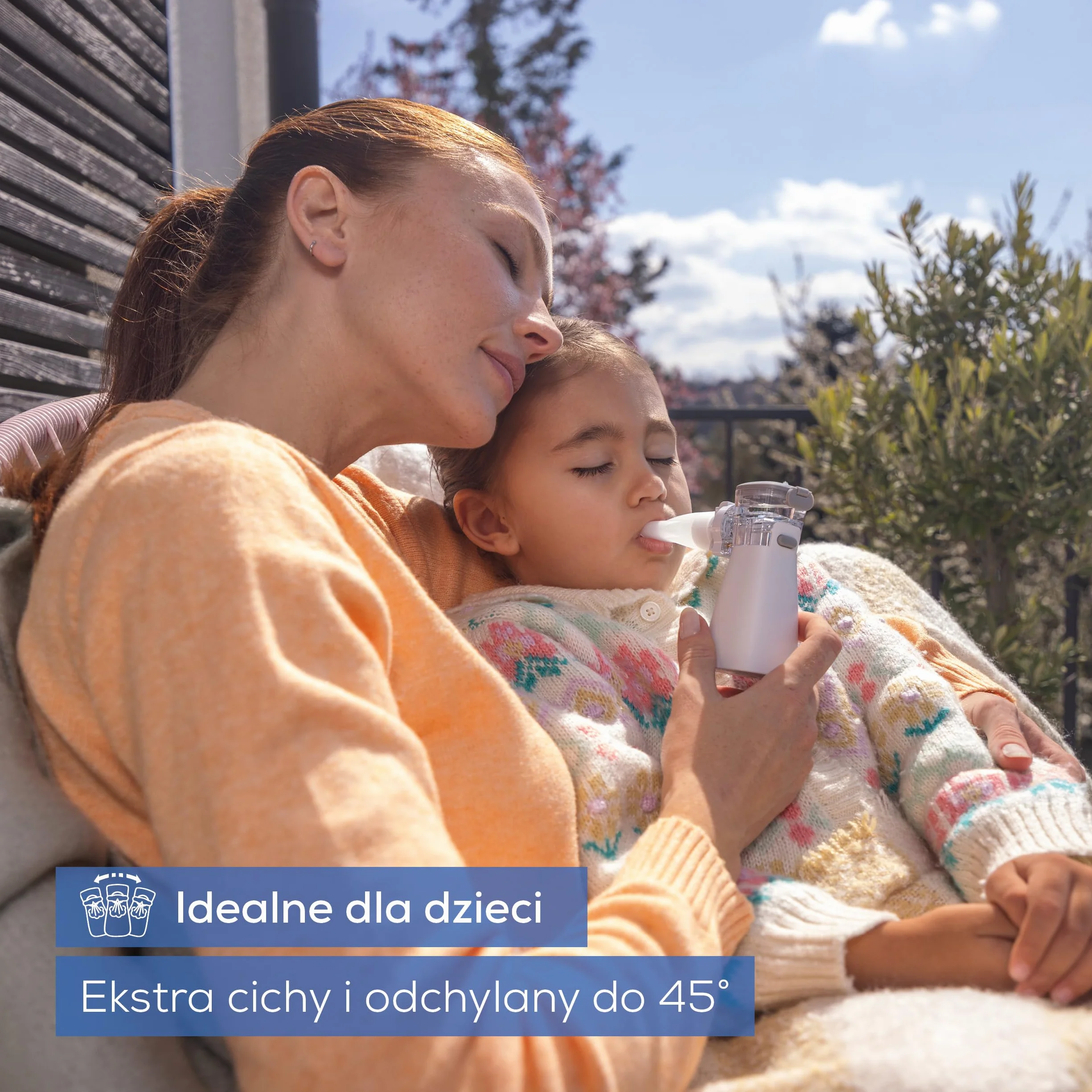 Beurer IH 57 inhalator z membraną oscylacyjną, przenośny nebulizator z akumulatorem
