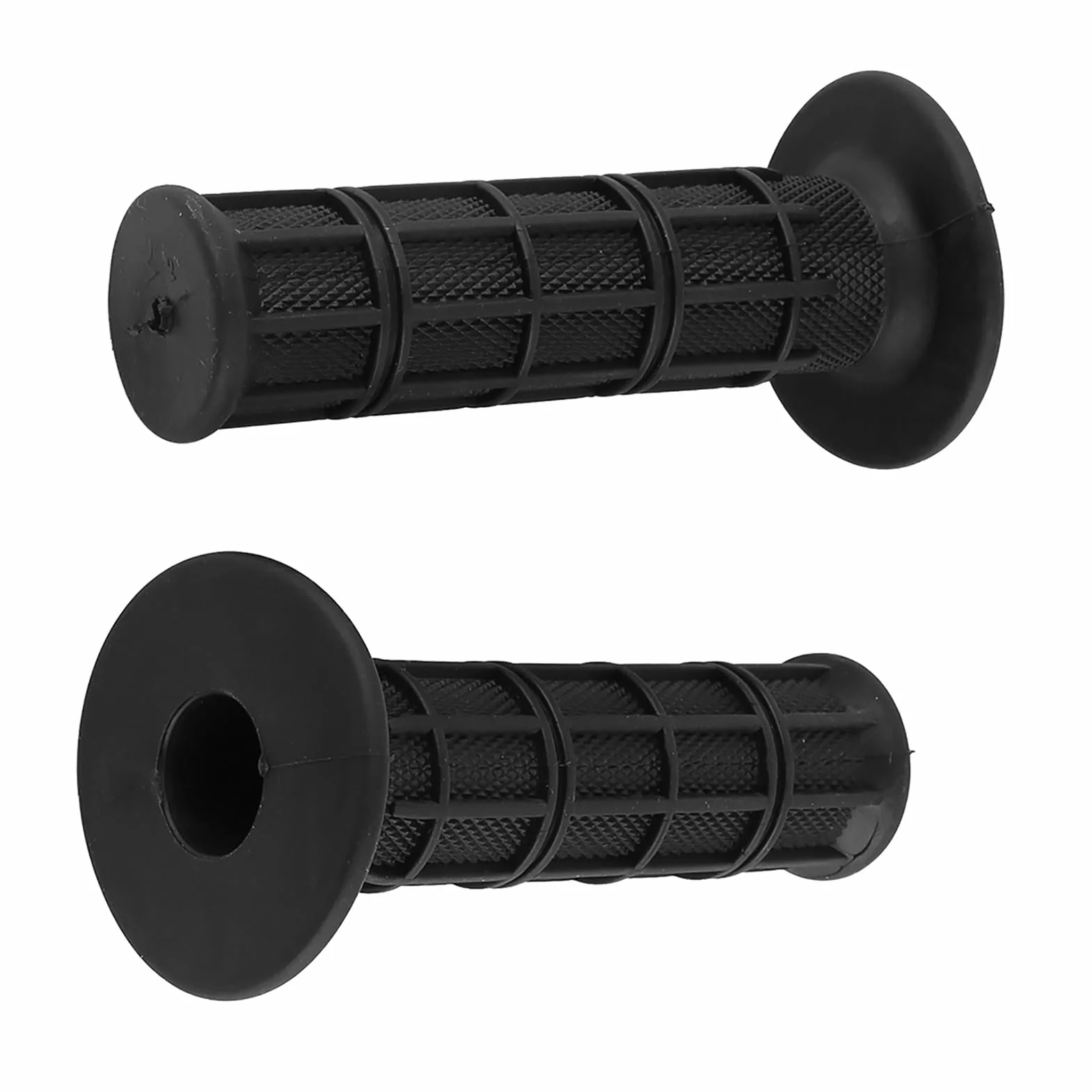 Uchwyty na kierownicę motocyklową, 22 mm, 7/8 cala, uniwersalne, antypoślizgowe, silikonowe uchwyty motocyklowe, 1 para (czarne)