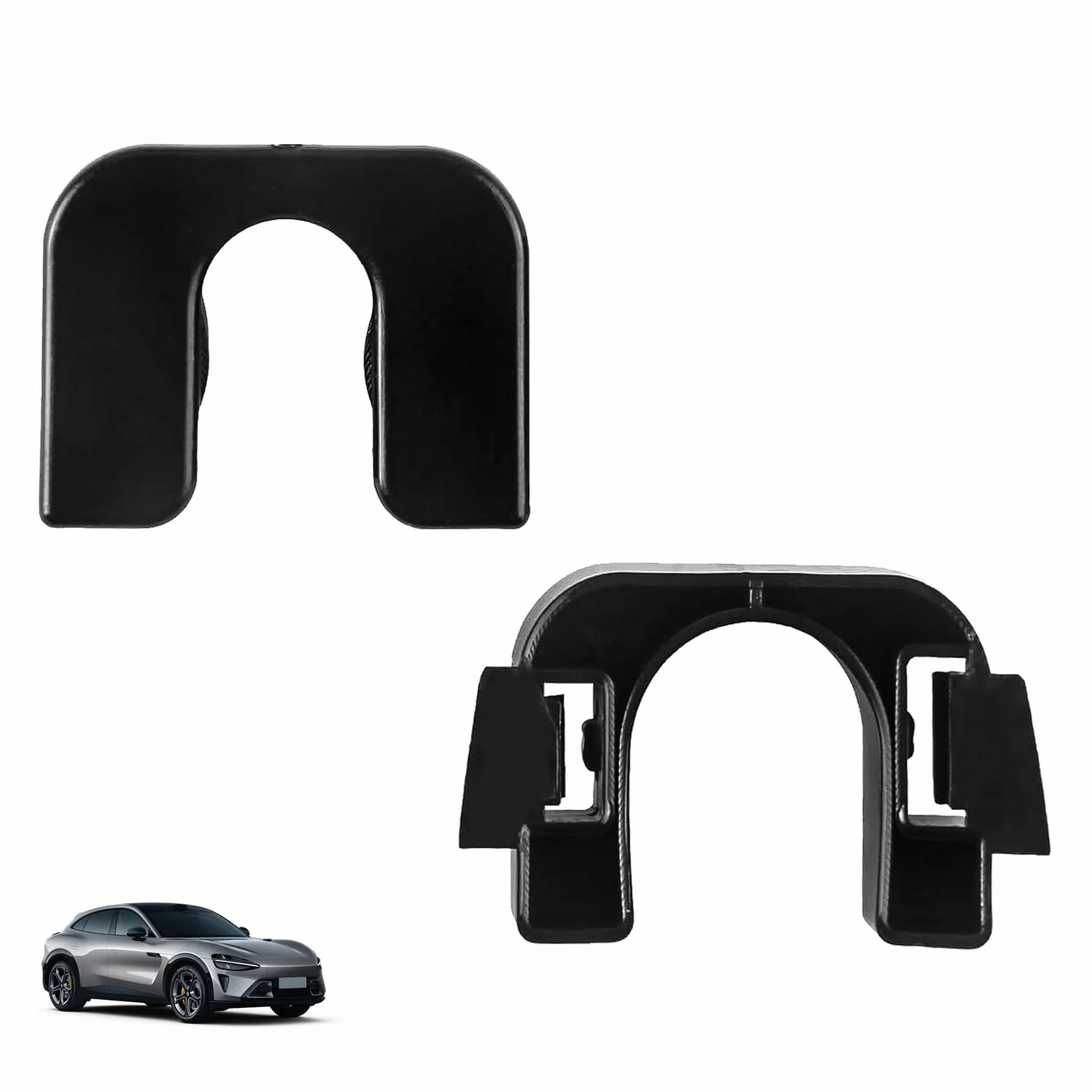 2-częściowy klips do tylnej półki bagażnika, do pokrywy bagażnika, kompatybilny z Fordem Fiesta MK7 MK8, Focus MK3, Mondeo MK4, B-Max, C-Max, plastikowy wspornik, numer części OEM 1539663 015532109E