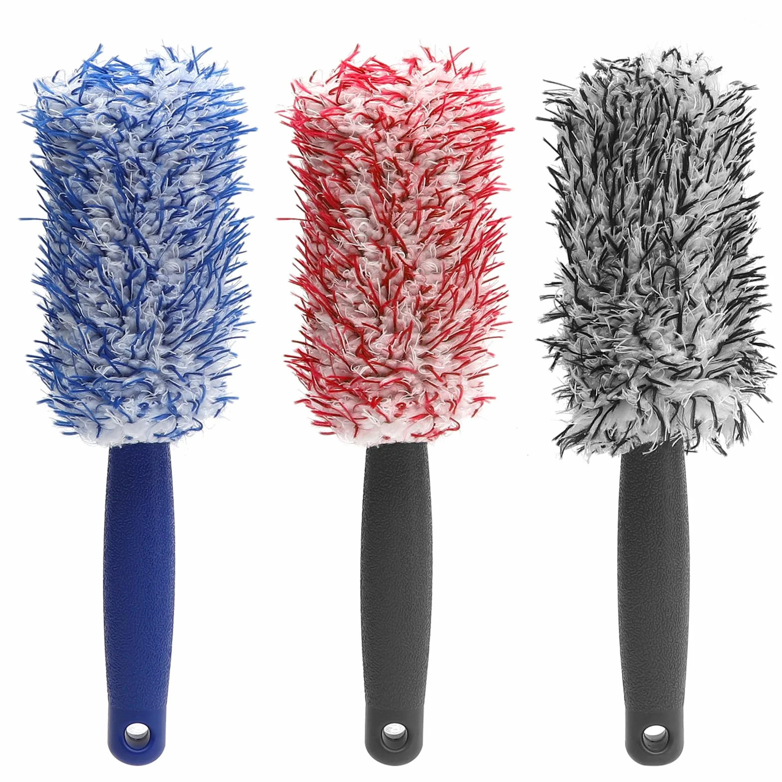 3 sztuki szczotka do felg samochodowych, premium szczotka do felg z mikrofibry, szczotka do czyszczenia felg, szczotka do felg samochodowych, cienka szczotka do felg, szczotka z mikrofibry