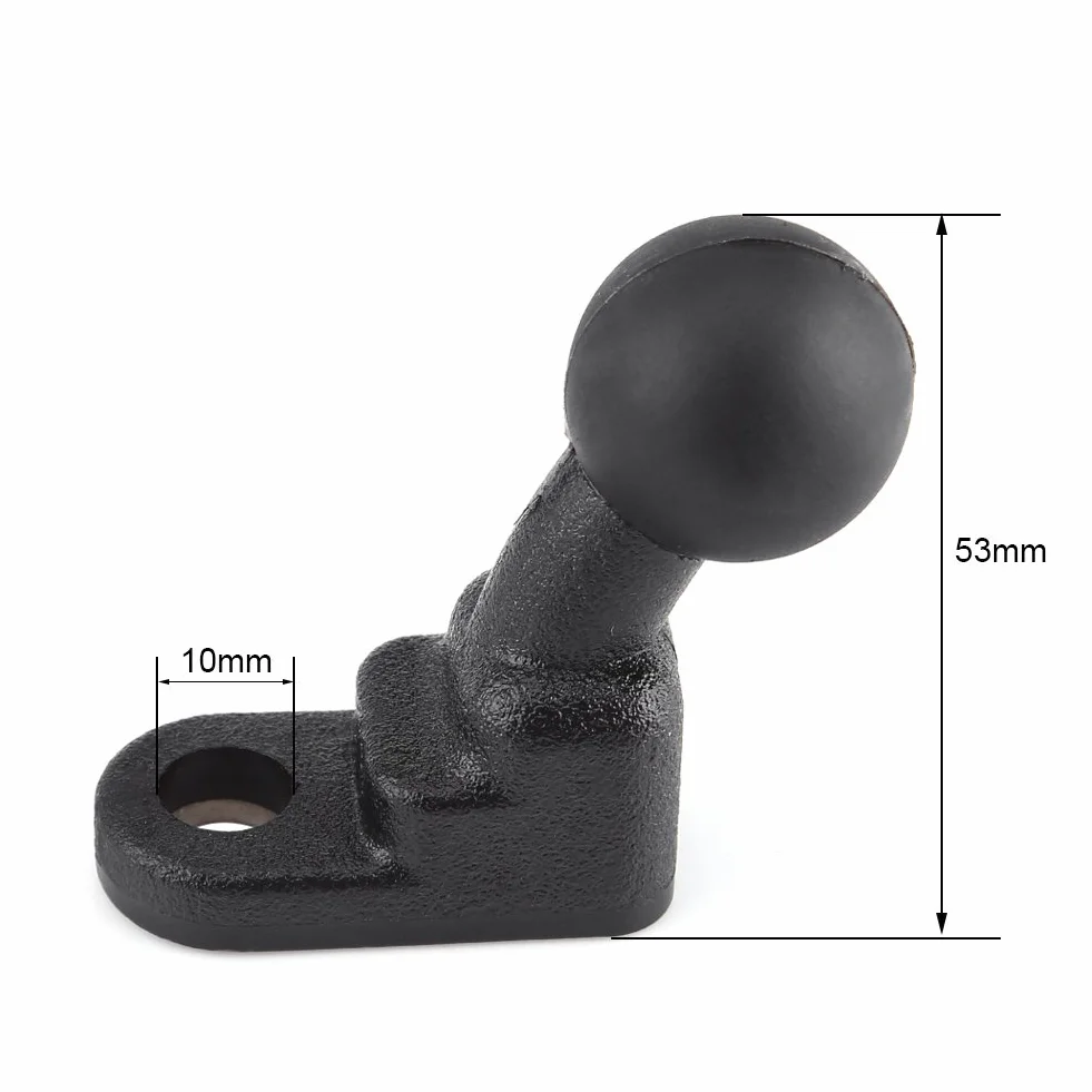 mountram-mount halterung Motorradkugel Motorradhalterungen Fester Kugelhalter Isolat dämpft Stoßdämpferbasis mit 10 mm Loch