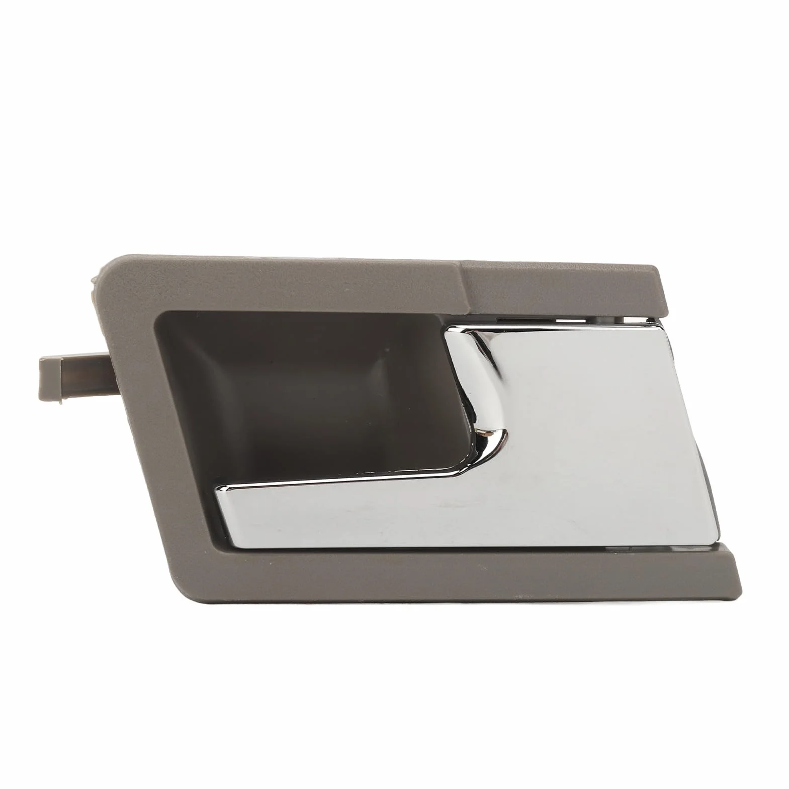 Ausla Wewnętrzna Klamka do Drzwi Samochodowych ABS Metalowa Klamka do Drzwi Samochodowych Szara Podstawa Platerowany Uchwyt Holowania Łatwa Instalacja Ergonomiczny Uchwyt Pasuje T4 IV 1990 2003 Po