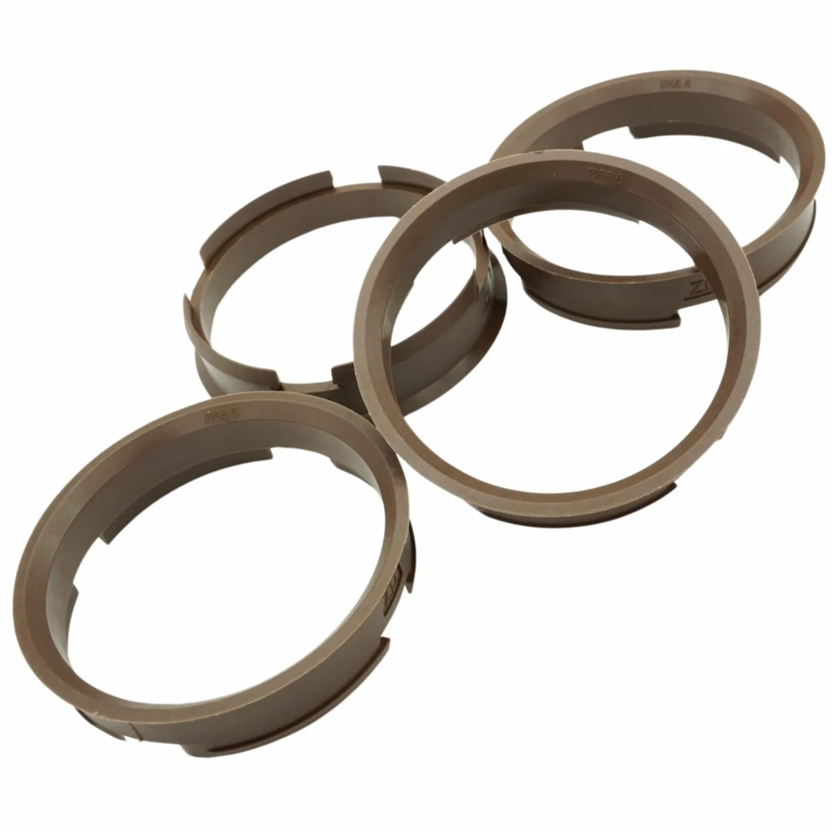 4 x pierścienie centrujące 72,6-66,6/72,6 mm na 66,6 mm brązowe do MAM KESKIN