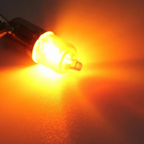 4 szt. 12 V 23 W Motocykl Singal Żarówka wskaźnikowa Ba9S Podstawa Mini Amber Halogen