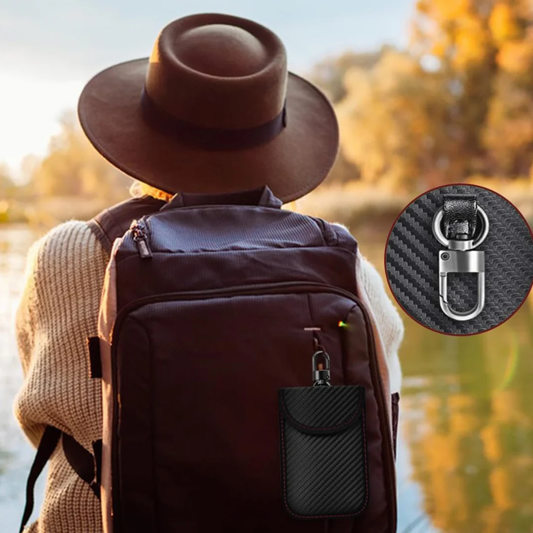 2 szt. etui na kluczyki samochodowe, etui blokujące sygnał kluczyka samochodowego, etui blokujące RFID, torba do zabezpieczenia samochodu, ochrona przed kradzieżą, zdalne wejście, ochrona bez