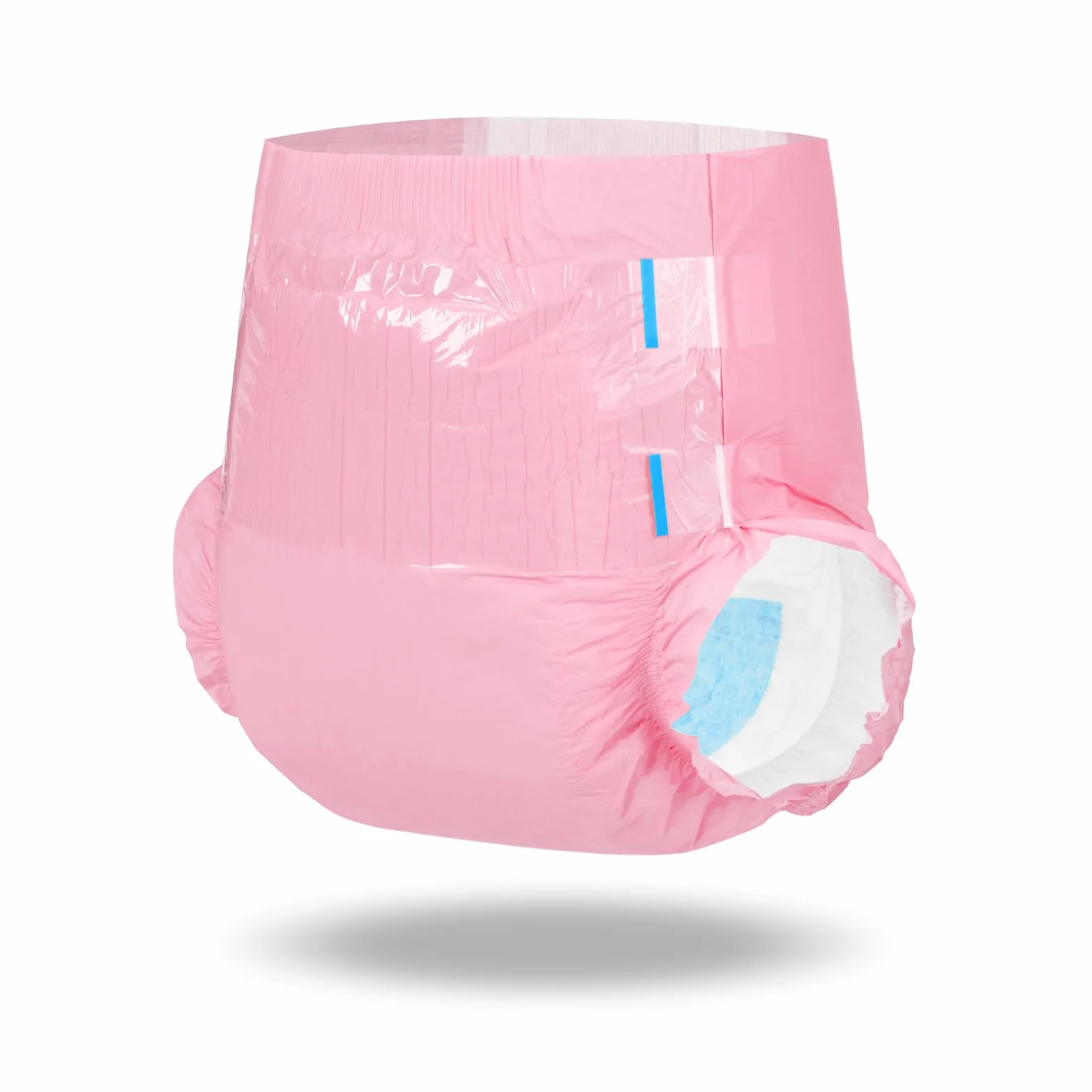 LittleForBig ABDry Ultra chłonne pieluchy dla dorosłych 6500 ml regulowane taśmy 10 sztuk różowe (L)