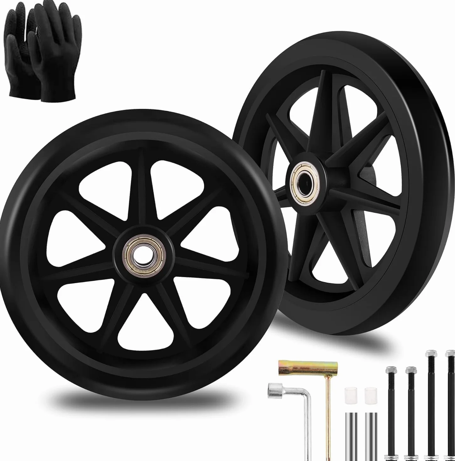 Koła zapasowe 150 mm gumowe PU odporne na zużycie 2 sztuki